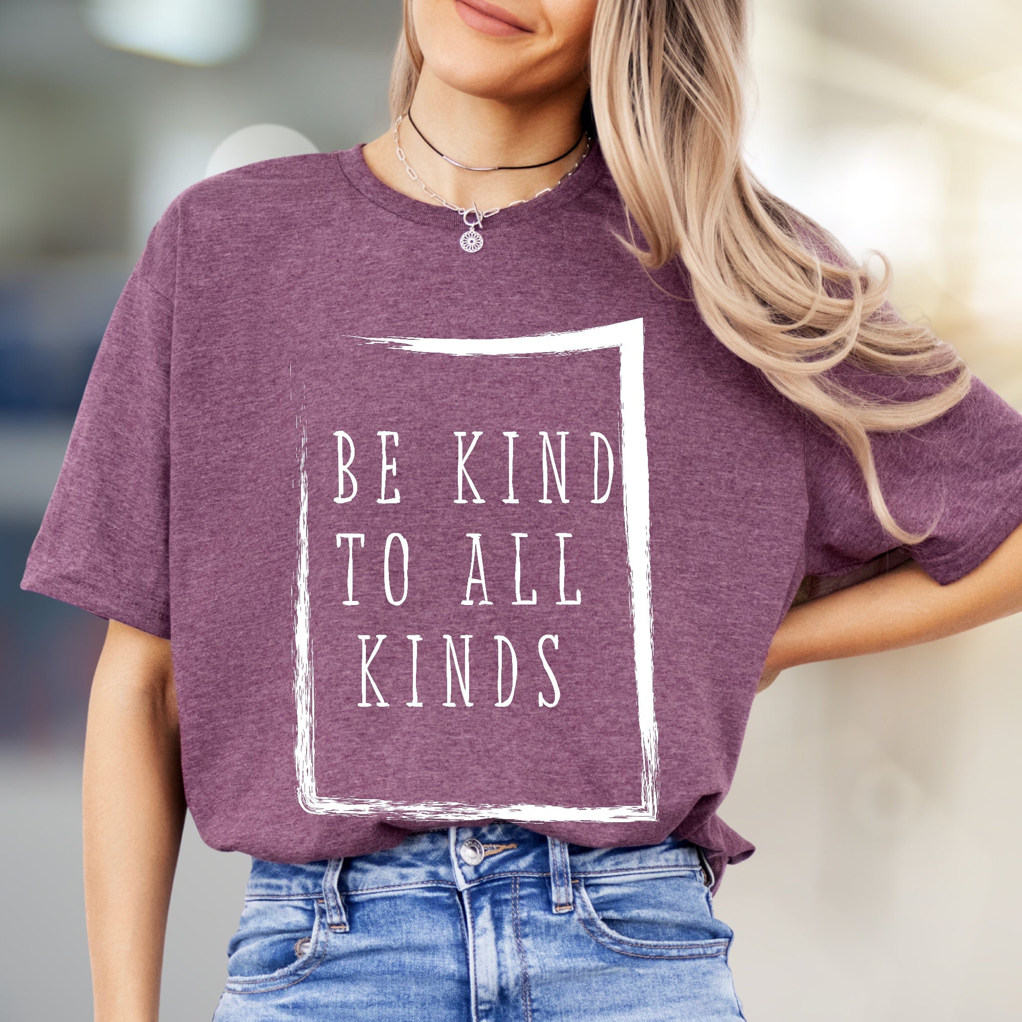 "BE KIND TO ALL KINDS" Empathy Graphic Tee, an Inspirational Pick for Advocates