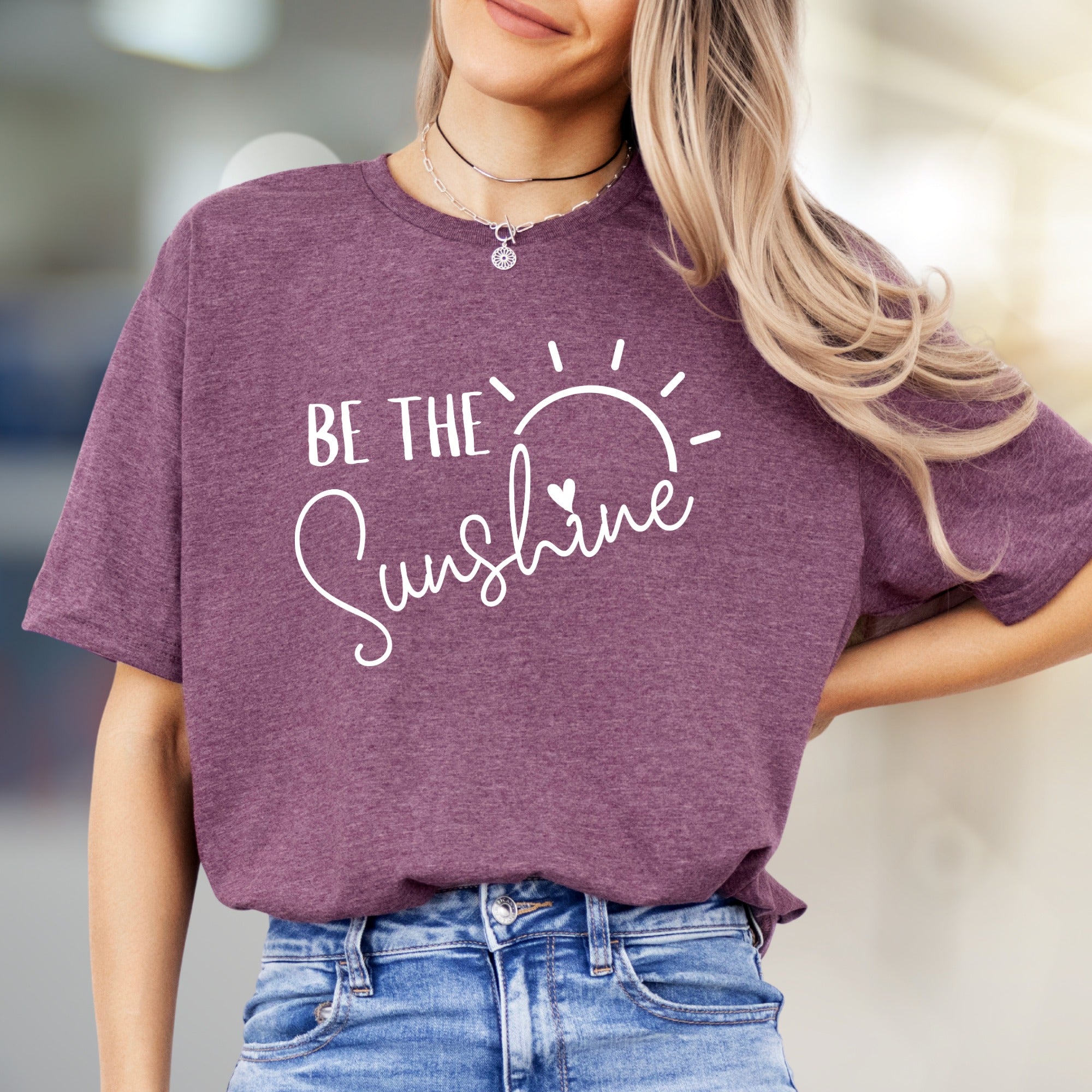 "Be the Sunshine" Inspirational Graphic Tee, a Positive Vibe Pick for Everyone