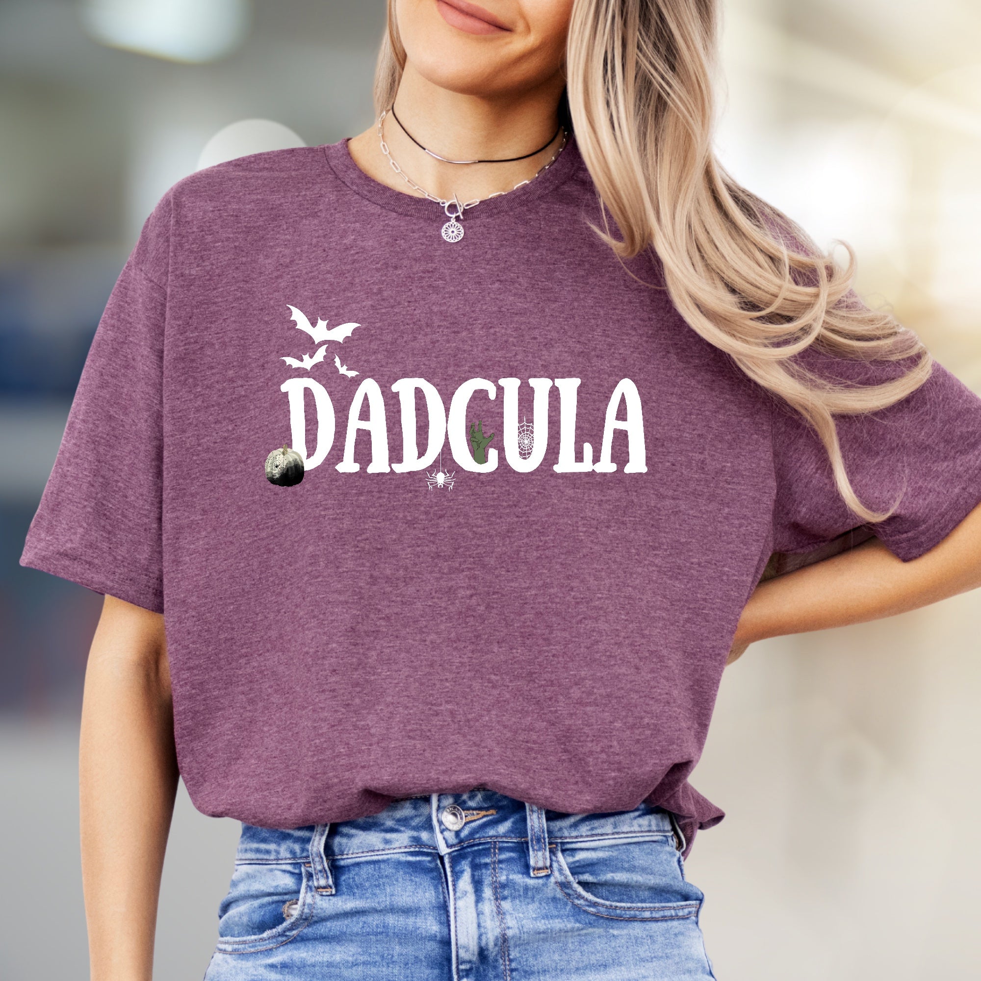"Dadcula" Spooky Dad Graphic Tee, a Halloween Pick for Fun-Loving Fathers
