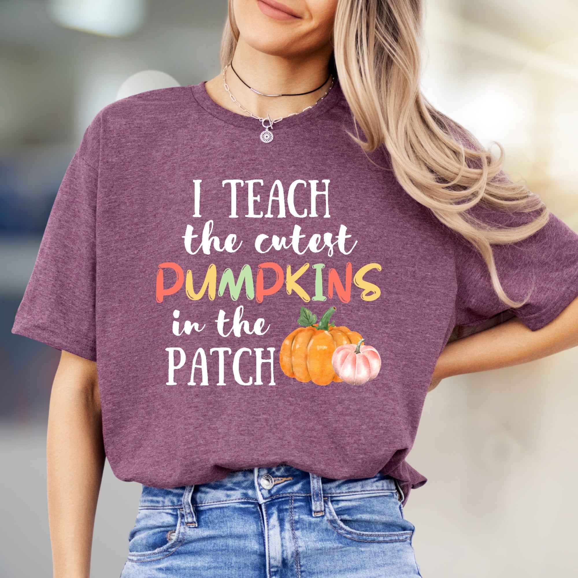 "I Teach the Cutest Pumpkins in the Patch" Fall Teacher Graphic Tee, a Educator Appreciation Pick for Teachers
