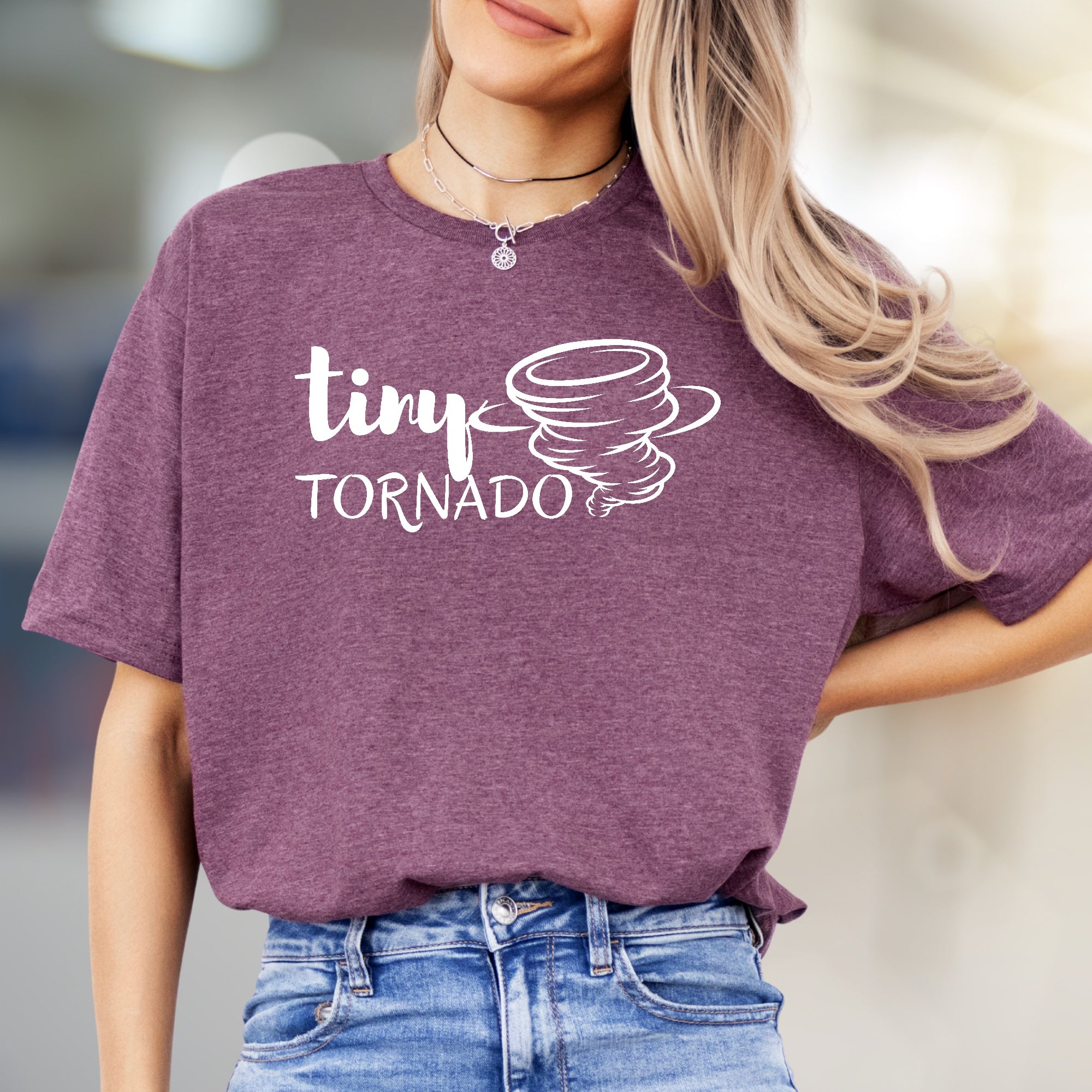 "Tiny Tornado" Playful Swirl Graphic Tee, a Whimsical Pick for Energetic Souls