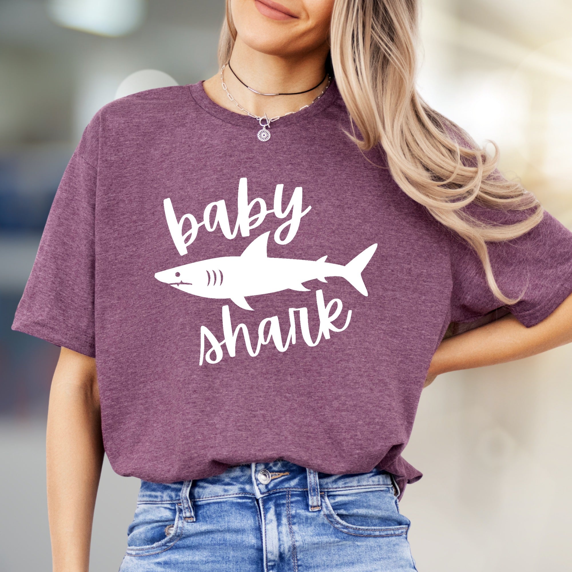 "Baby Shark" Ocean Life Graphic Tee, a Playful Pick for Enthusiasts