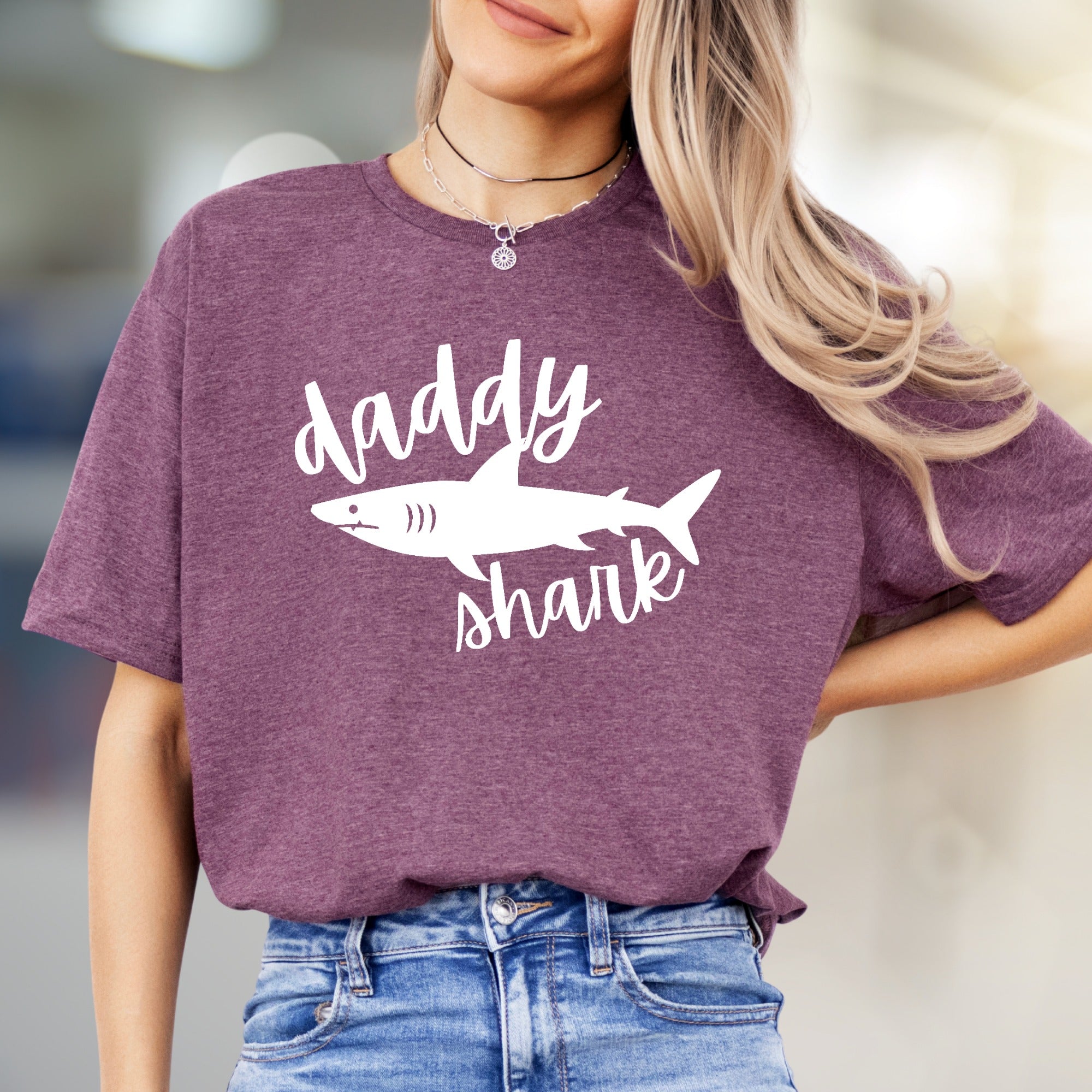 "Daddy Shark" Graphic Tee, a Fun Family Pick for New Fathers