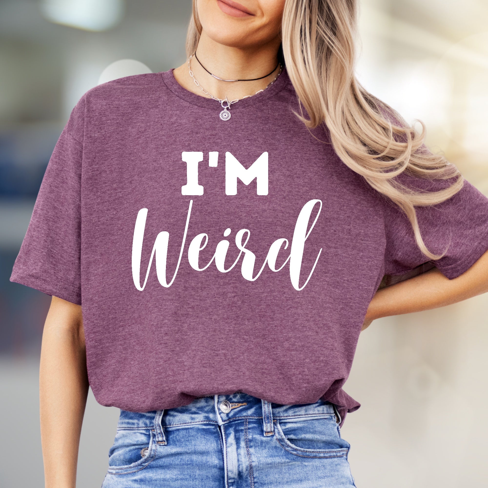 "I'm Weird" Bold Statement Graphic Tee, a Self-Expression Pick for Unique Souls