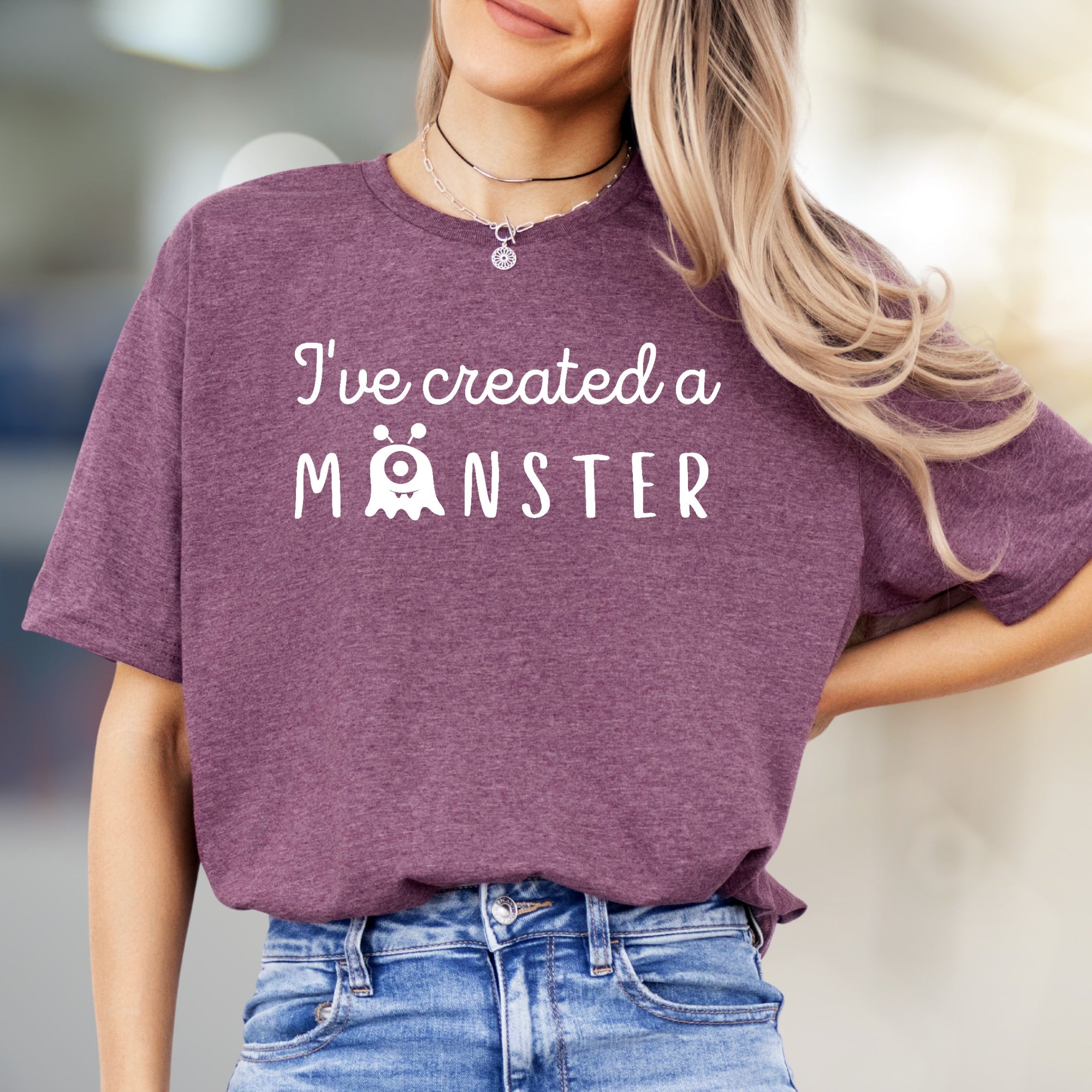 "I've Created a Monster" Whimsical Graphic Tee, a Playful Pick for Parents