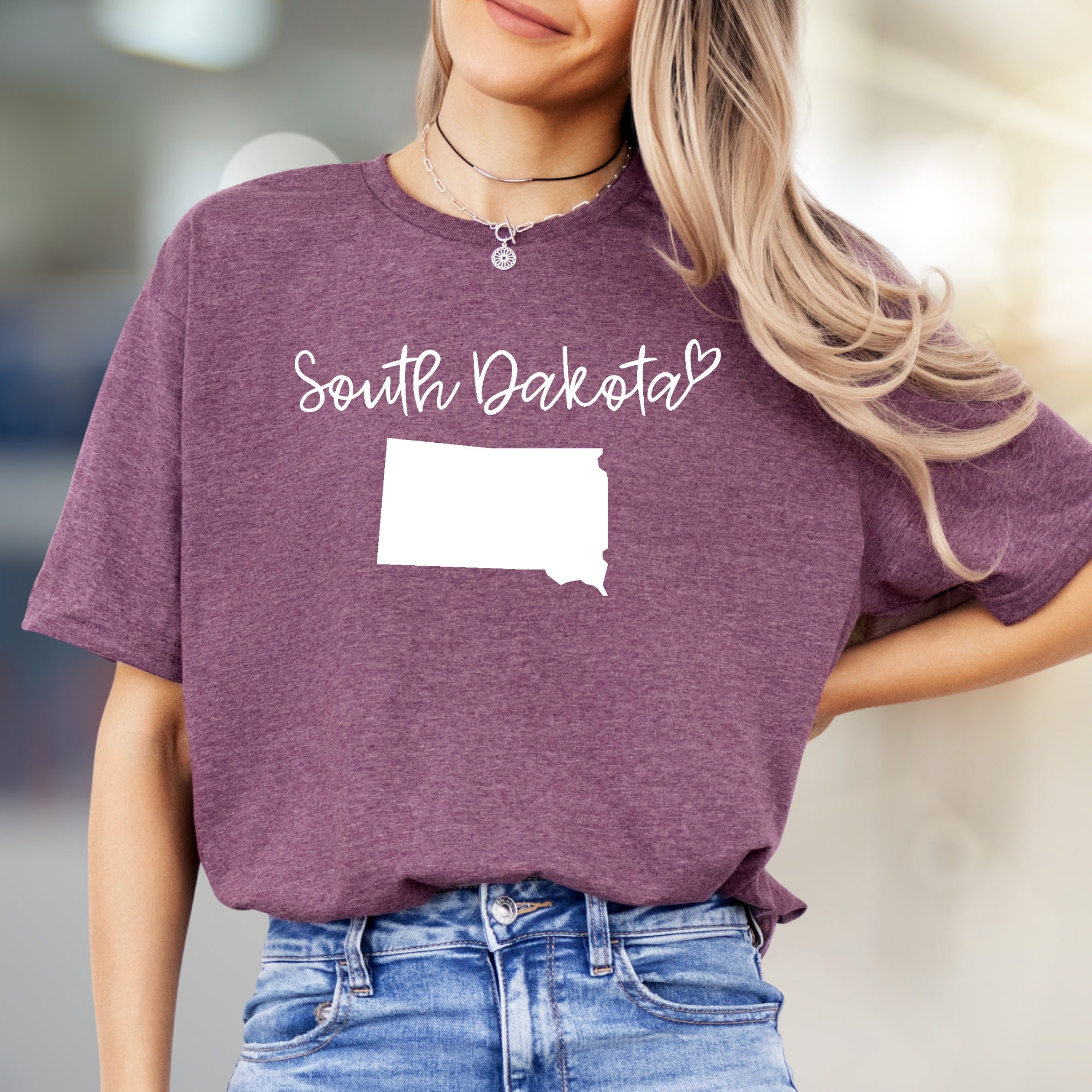 "South Dakota" State Outline Graphic Tee, A Home State Pick for Proud Residents