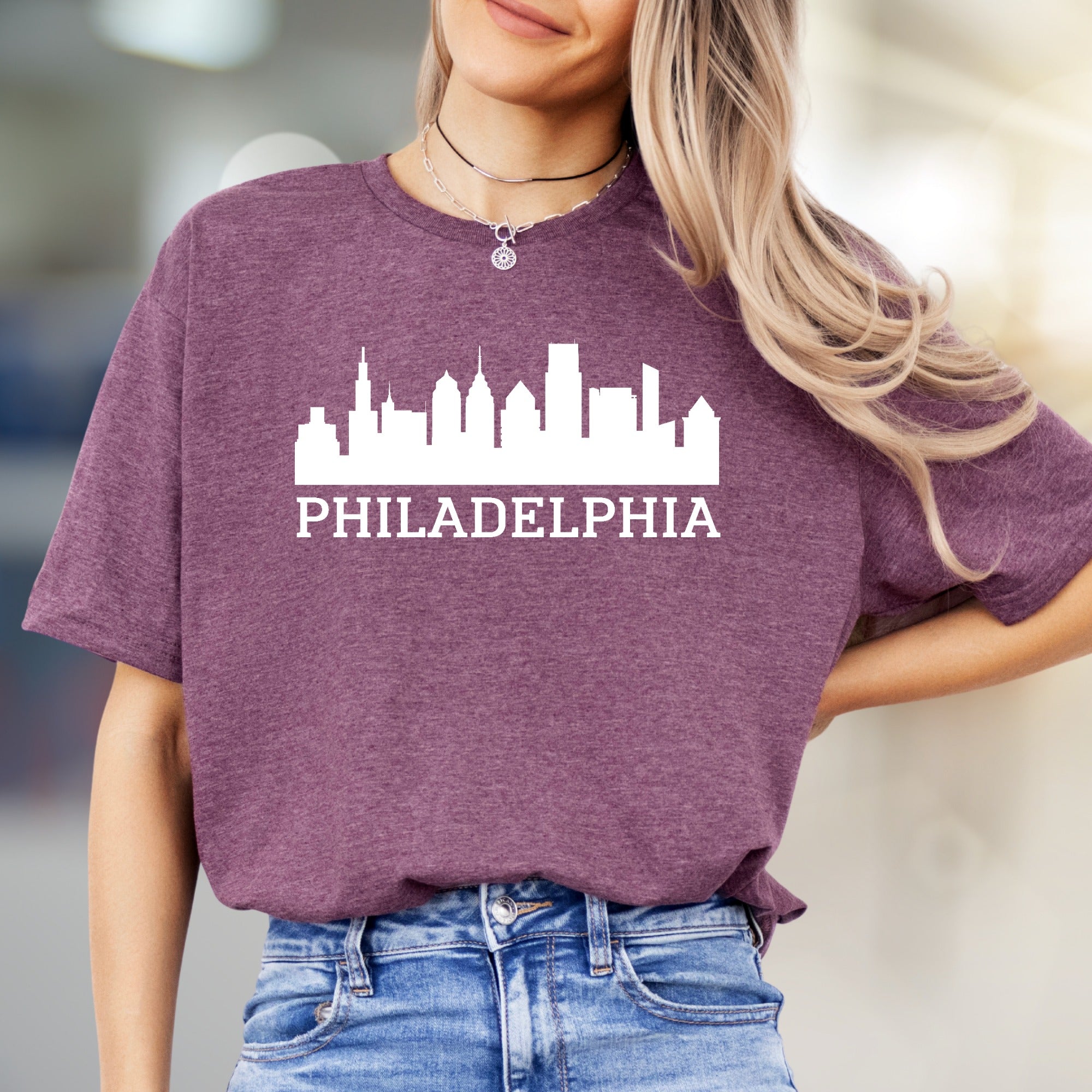 Philadelphia Skyline Cityscape Graphic Tee, a Urban Style Pick for Travelers