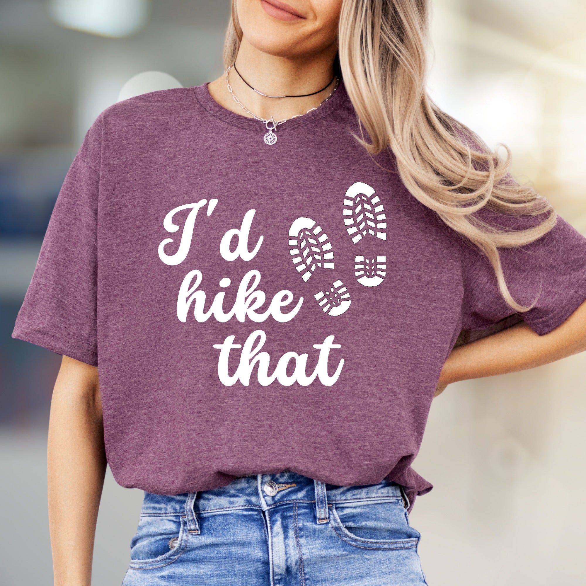 "I'd hike that" Hiking Enthusiast Graphic Tee, an Outdoor Adventure Pick for Nature Lovers
