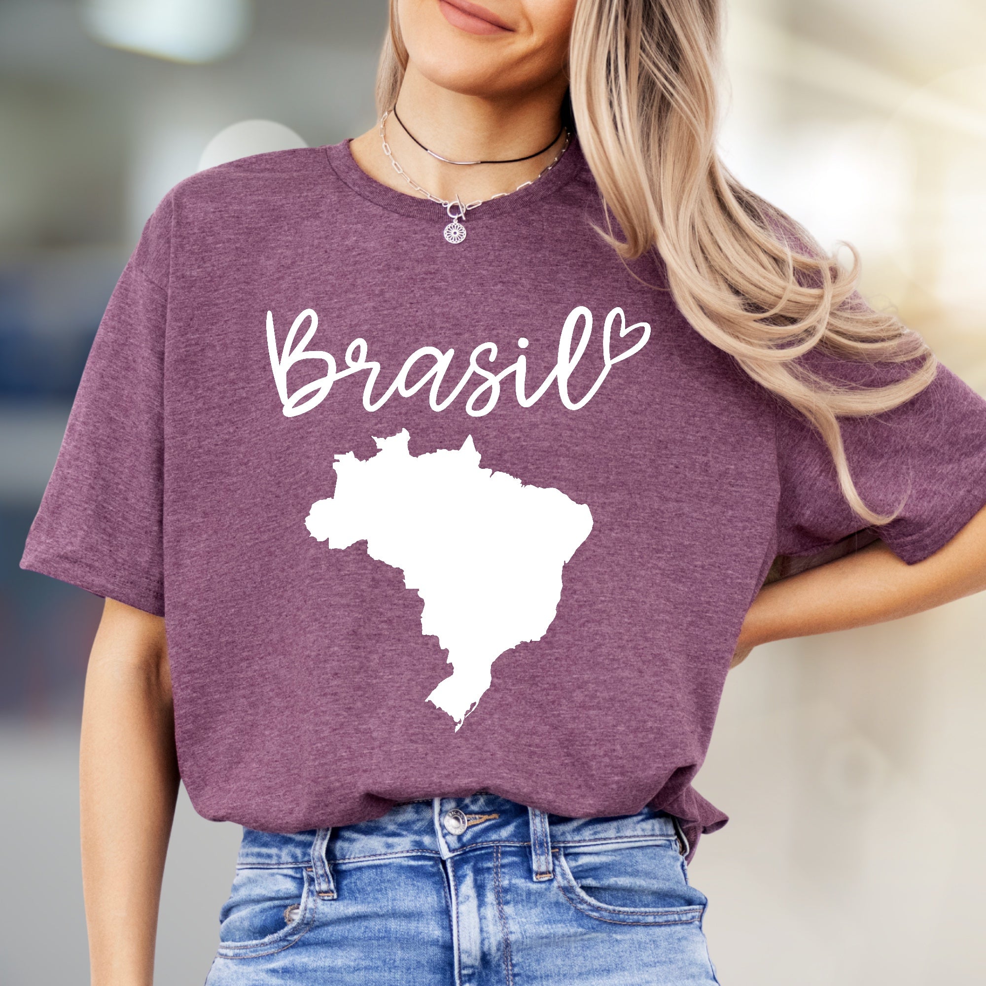 "Brasil" Map Graphic Tee, a Patriotic Pick for Travelers & Culture Lovers