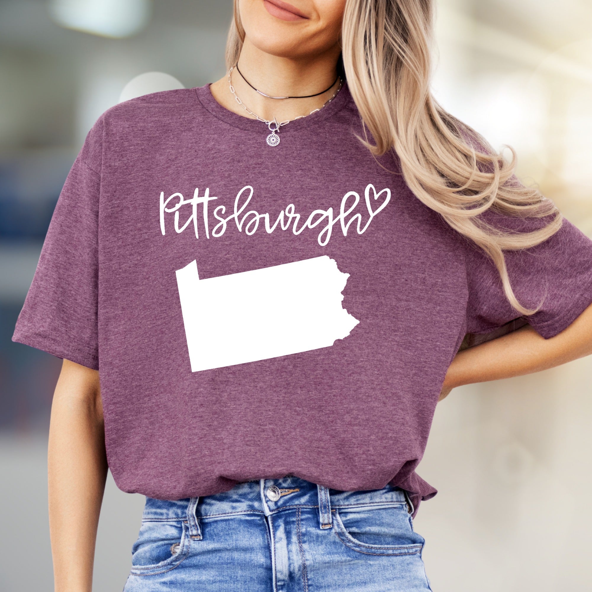 "Pittsburgh" State Map Graphic Tee, a Local Love Pick for City Enthusiasts