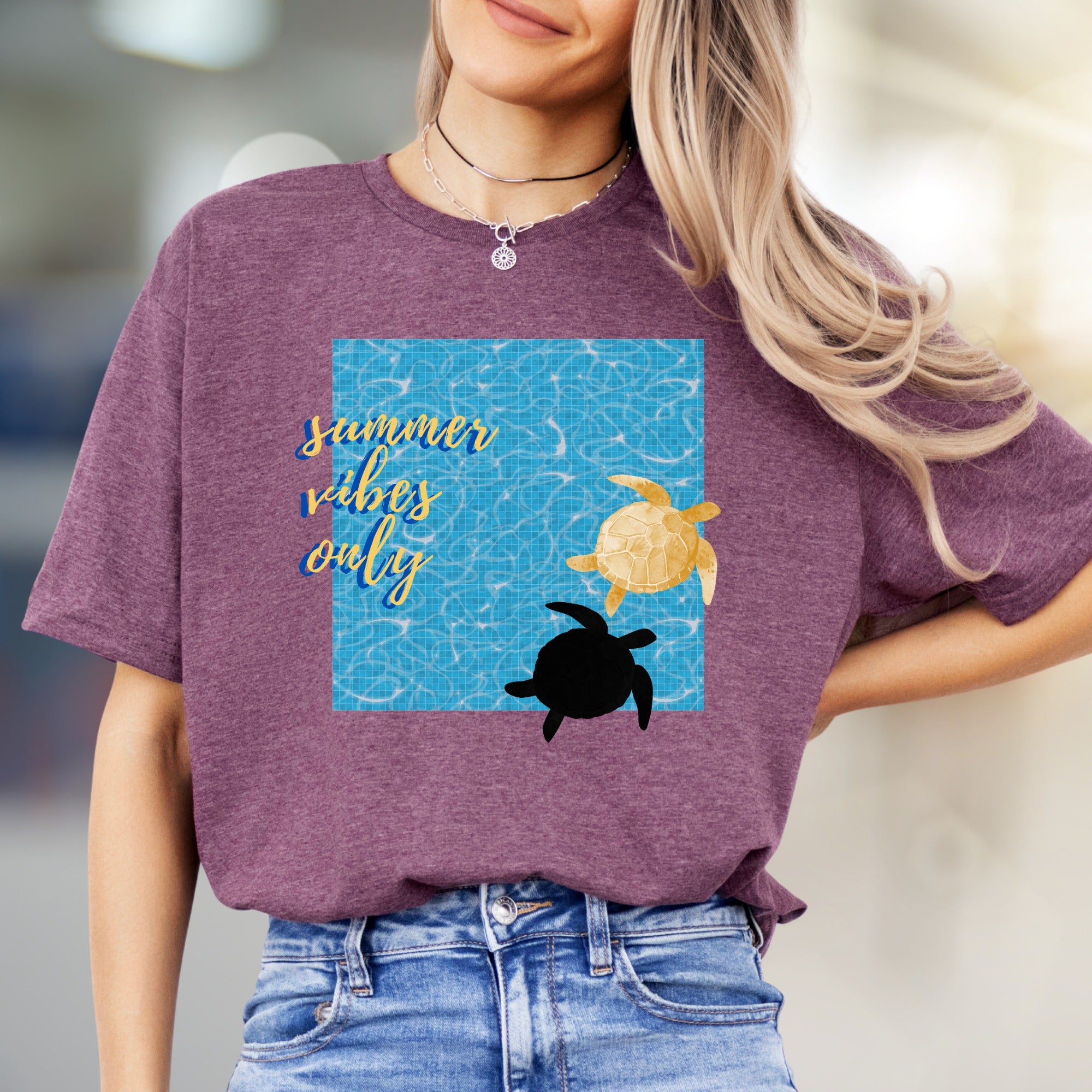 “Summer Vibes Only” Ocean Graphic Tee, a Coastal Pick for Beach Lovers