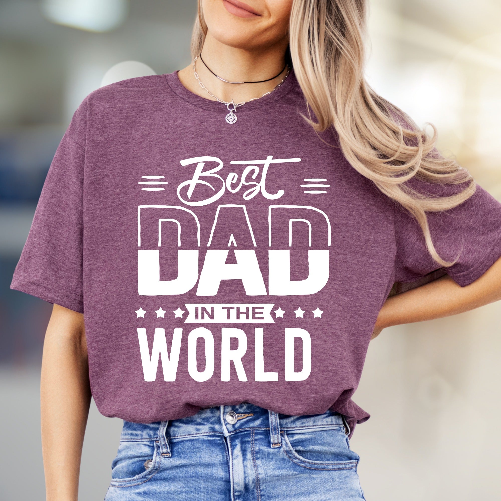 "Best Dad In The World" Father's Day Graphic Tee, a Thoughtful Gift for Dads