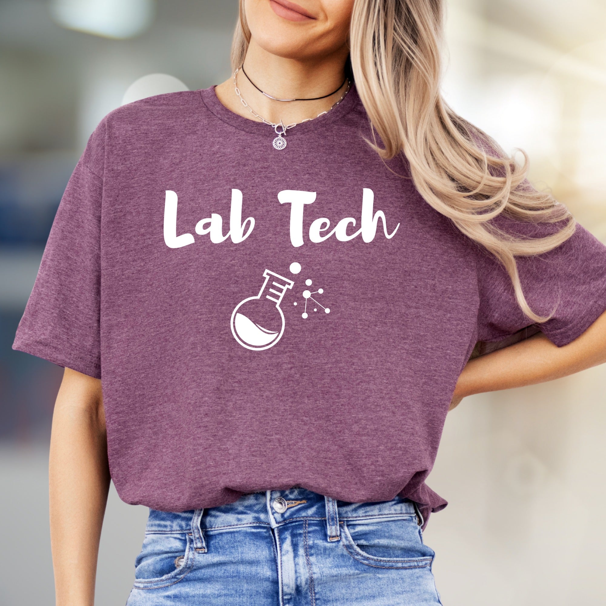 "Lab Tech" Scientific Flask Graphic Tee, A Science Niche Pick for Professionals
