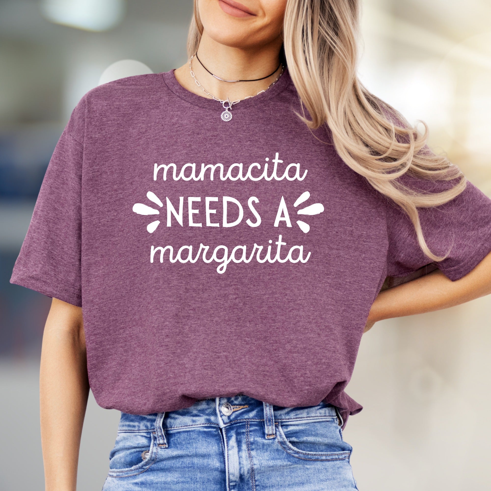 "Mamacita Needs a Margarita" Humorous Graphic Tee, a Fun Women's Night Out Pick