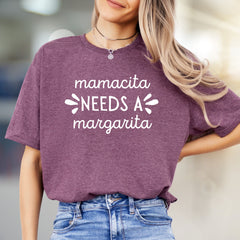 "Mamacita Needs a Margarita" Humorous Graphic Tee, a Fun Women's Night Out Pick