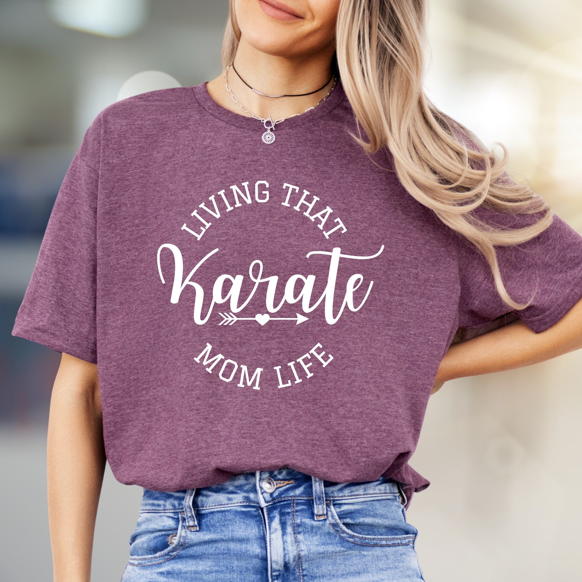 "Living That Karate Mom Life" Karate Mom Graphic Tee, a Proud Parent Pick for Martial Arts Families