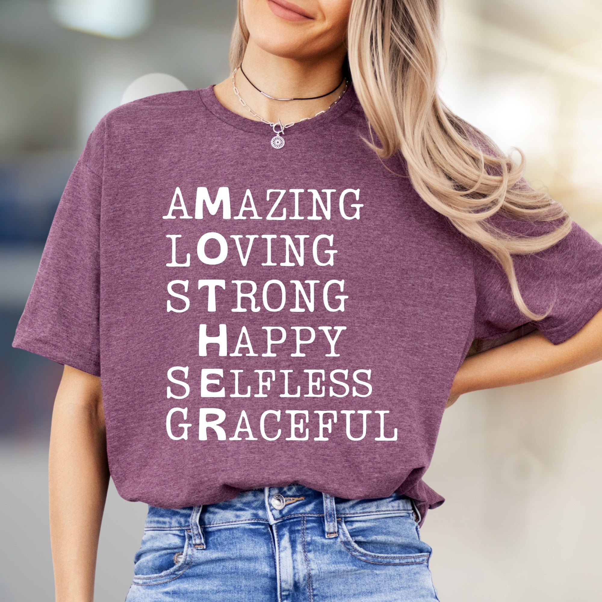 "MOTHER" Acronym Graphic Tee, a Heartfelt Pick for Everyday Wear