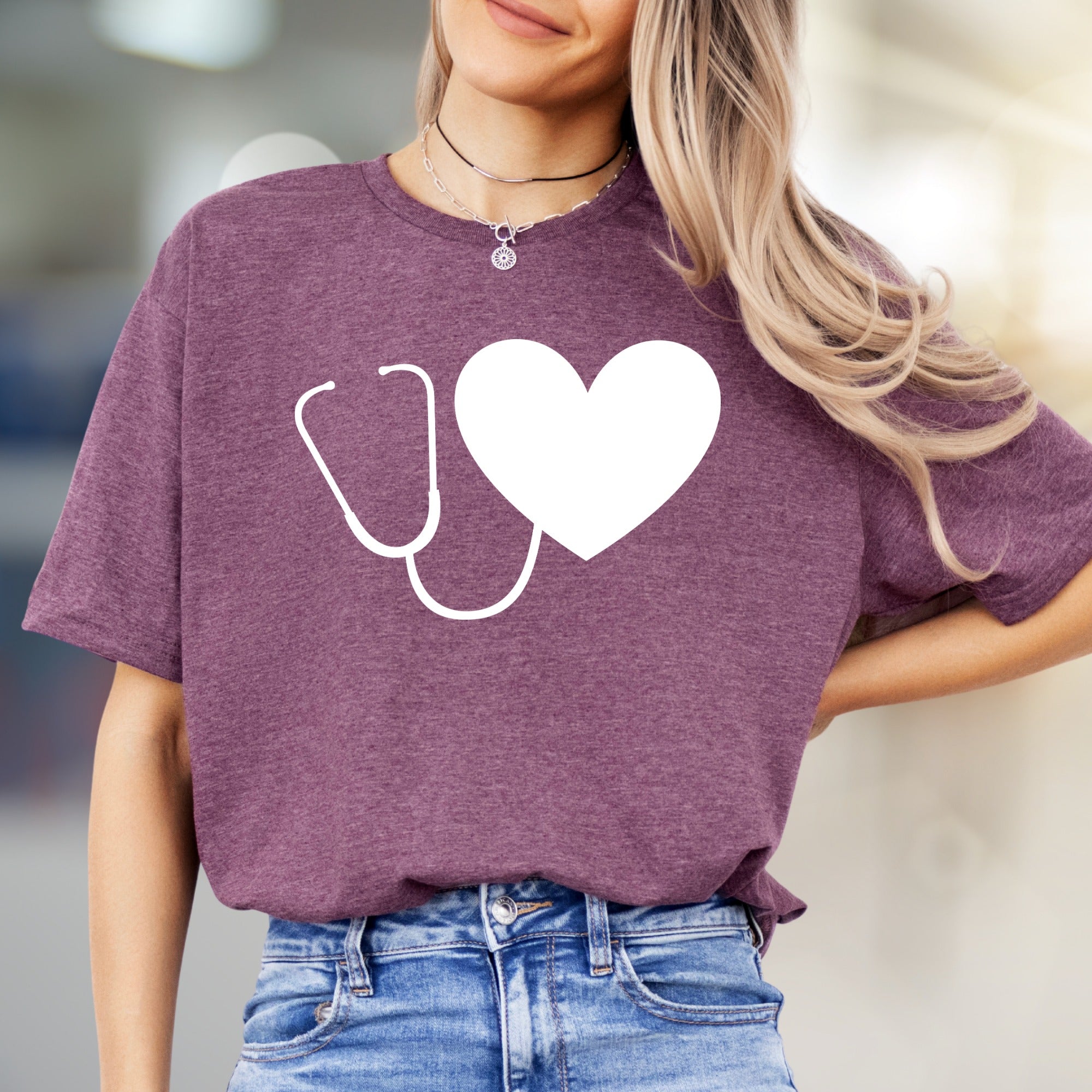 Heart Stethoscope | Medical Appreciation Graphic Tee, a Healthcare Hero Pick for Everyday Comfort