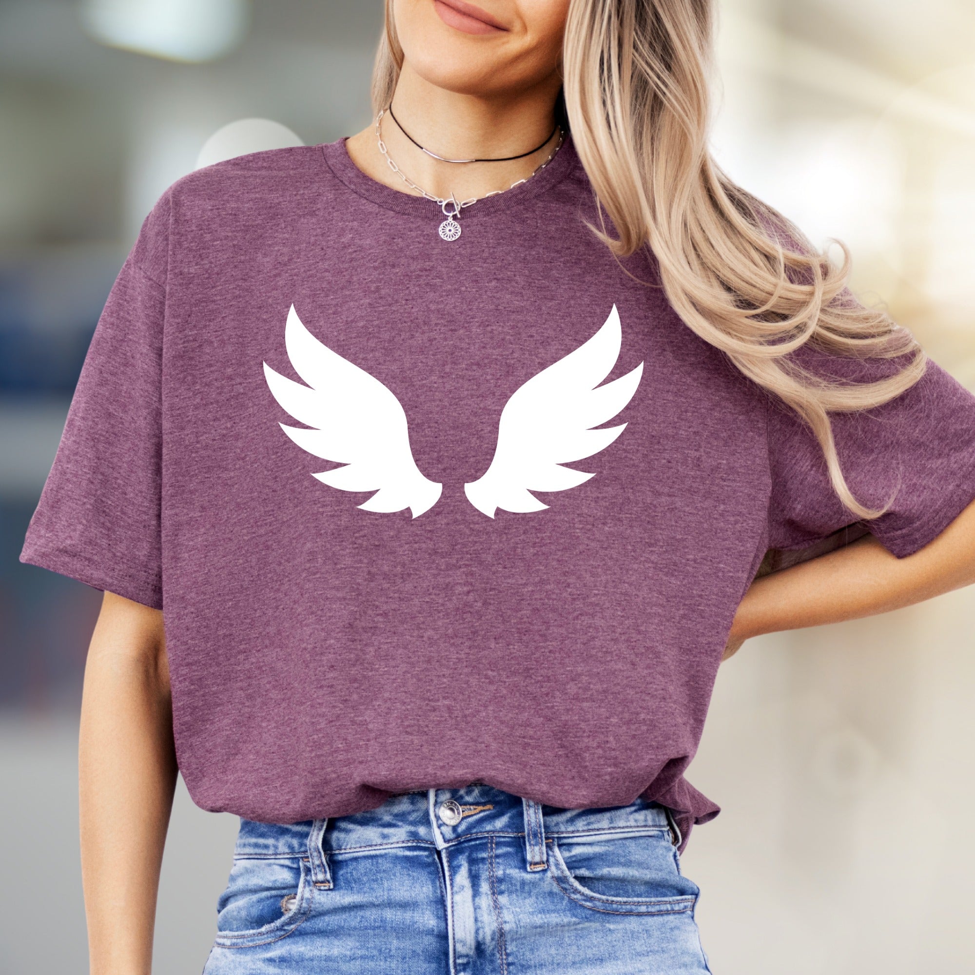 Angel Wings Graphic Tee, a Serene Statement Unisex Adult T-Shirt