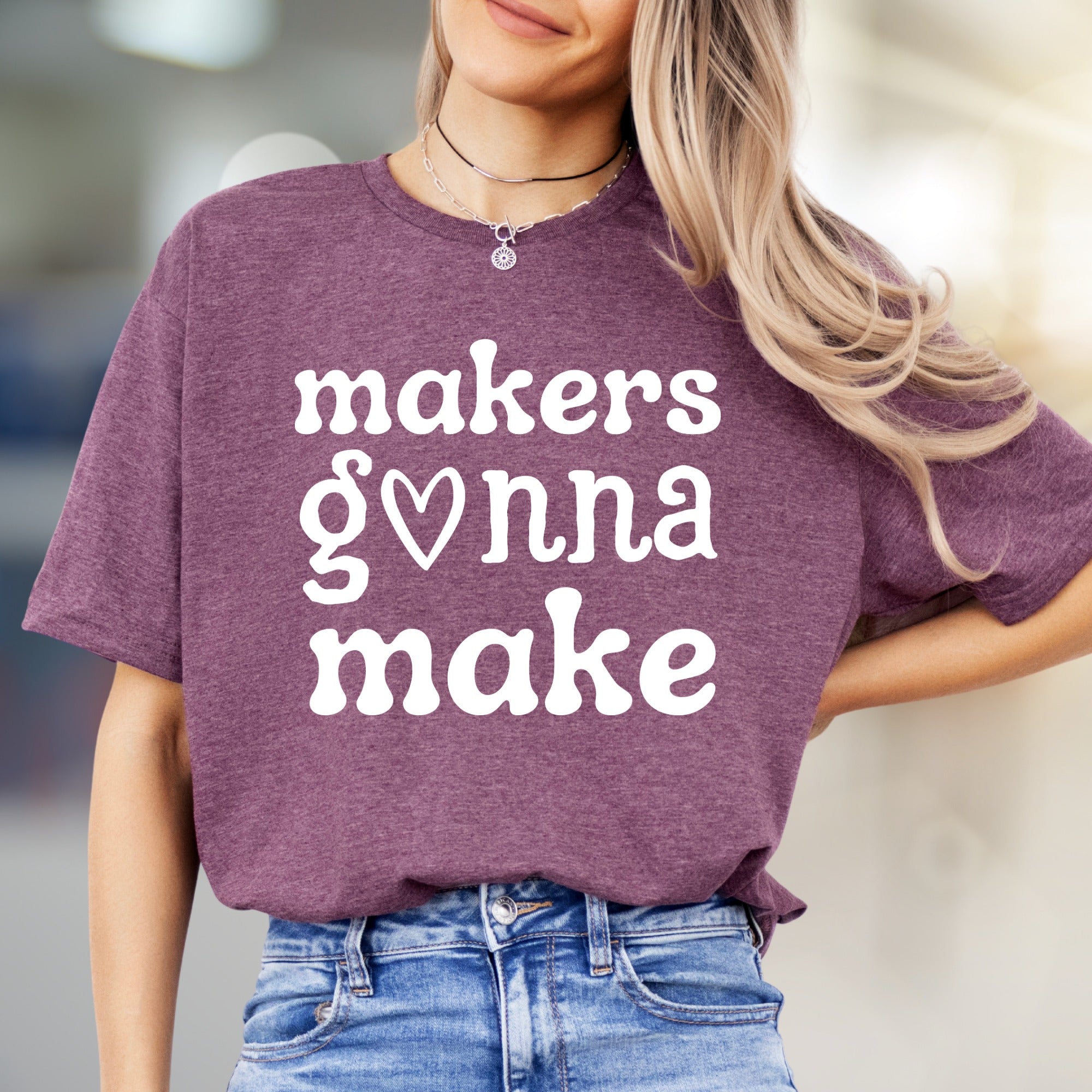 "Makers Gonna Make" Crafty Spirit Graphic Tee, an Artisan Pick for Creators