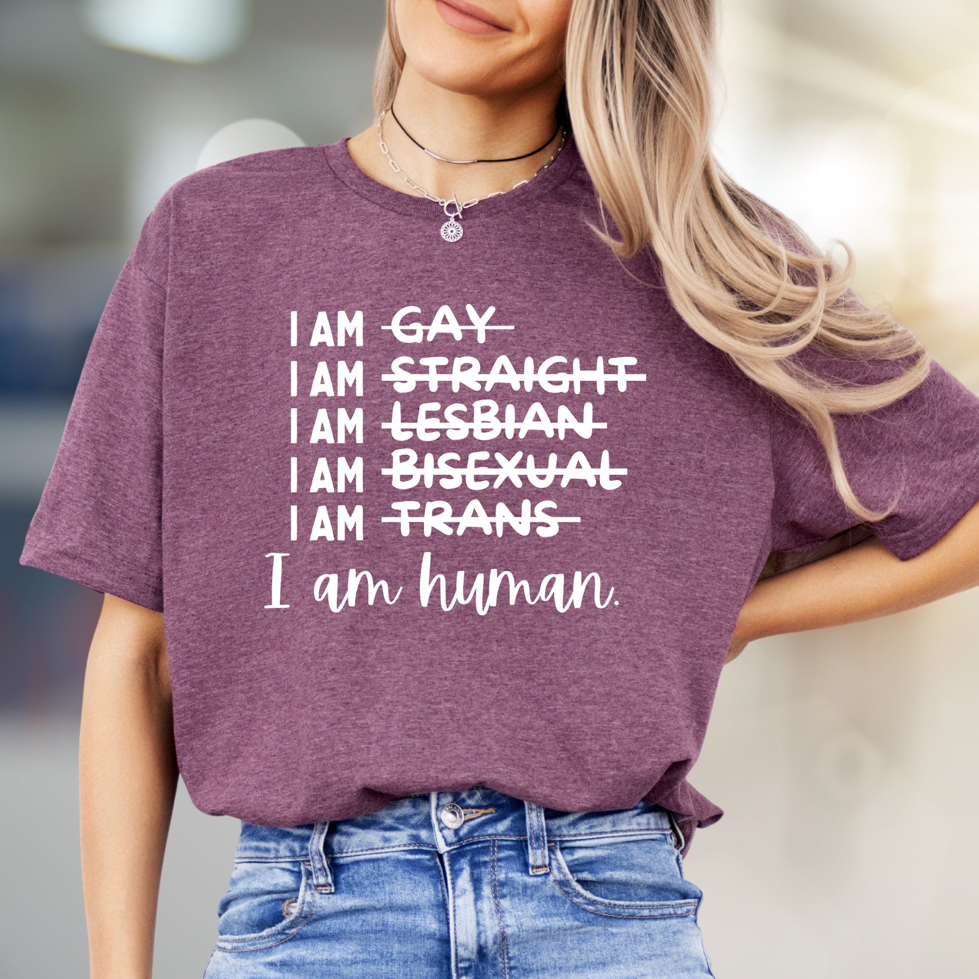 "I am human" Equality T-Shirt, A Statement Apparel for Advocates