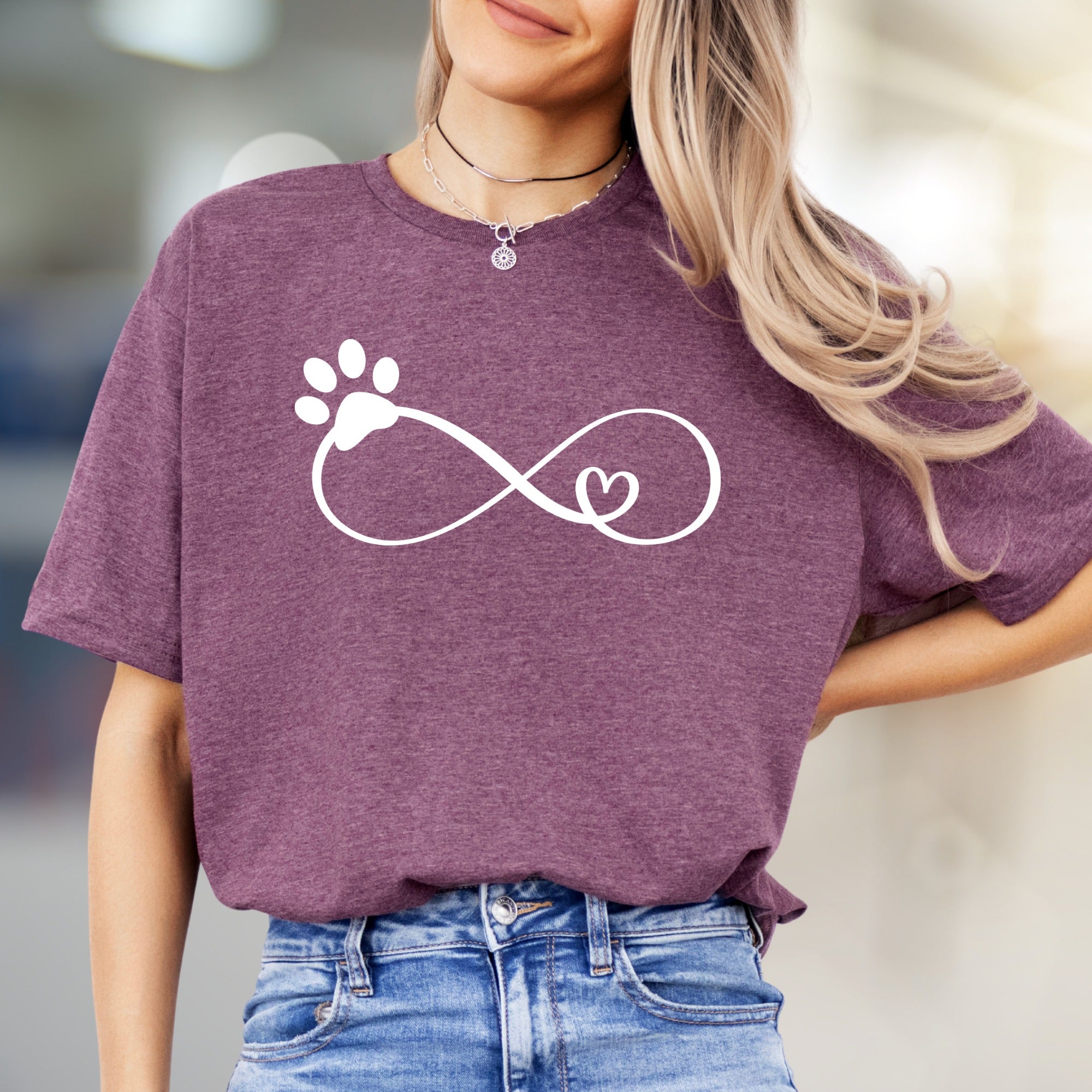 Paw Print Infinity Love Graphic Tee, a Pet Lover's Essential for All