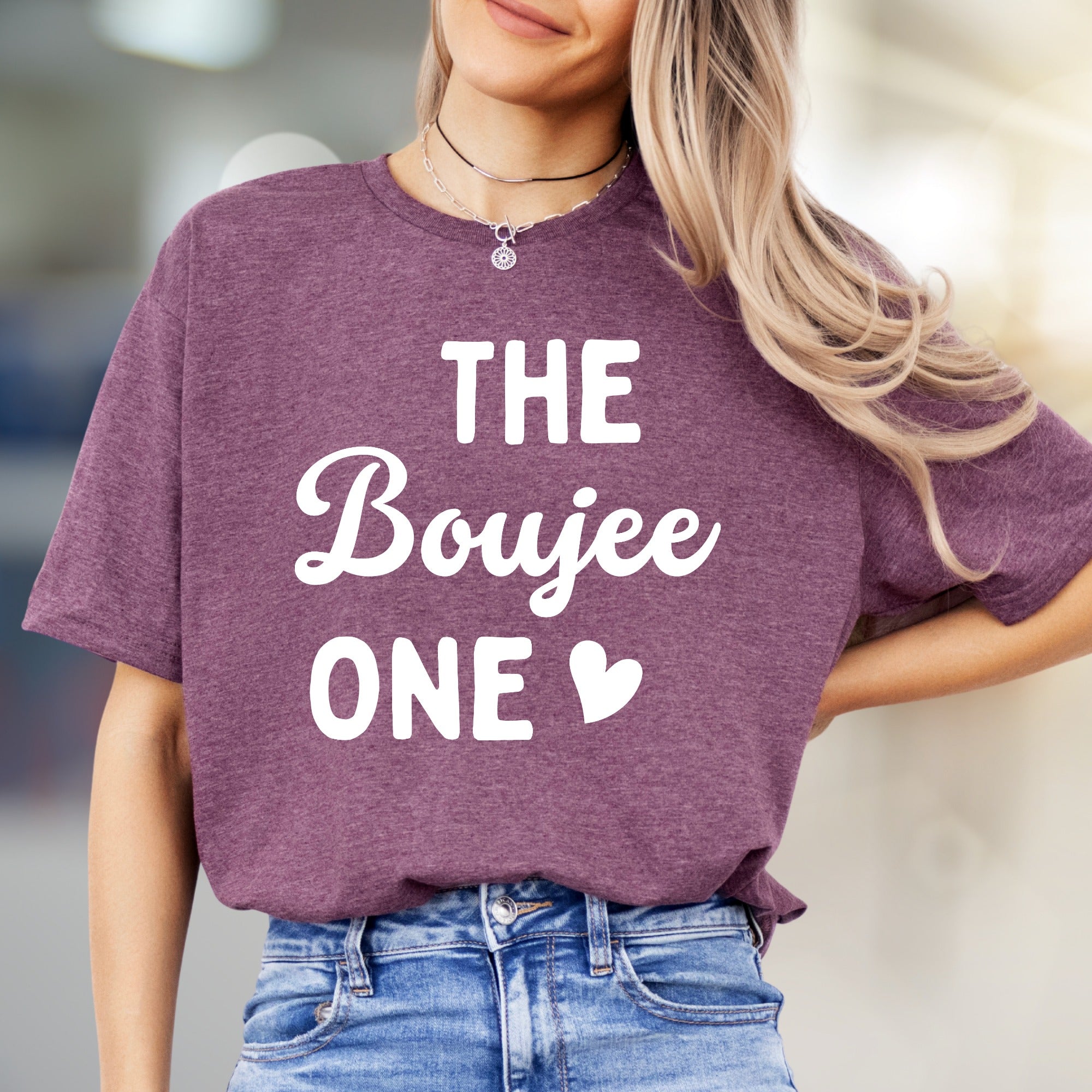 "THE Boujee ONE" Sassy Statement Graphic Tee, a Bold Pick for Modern Style