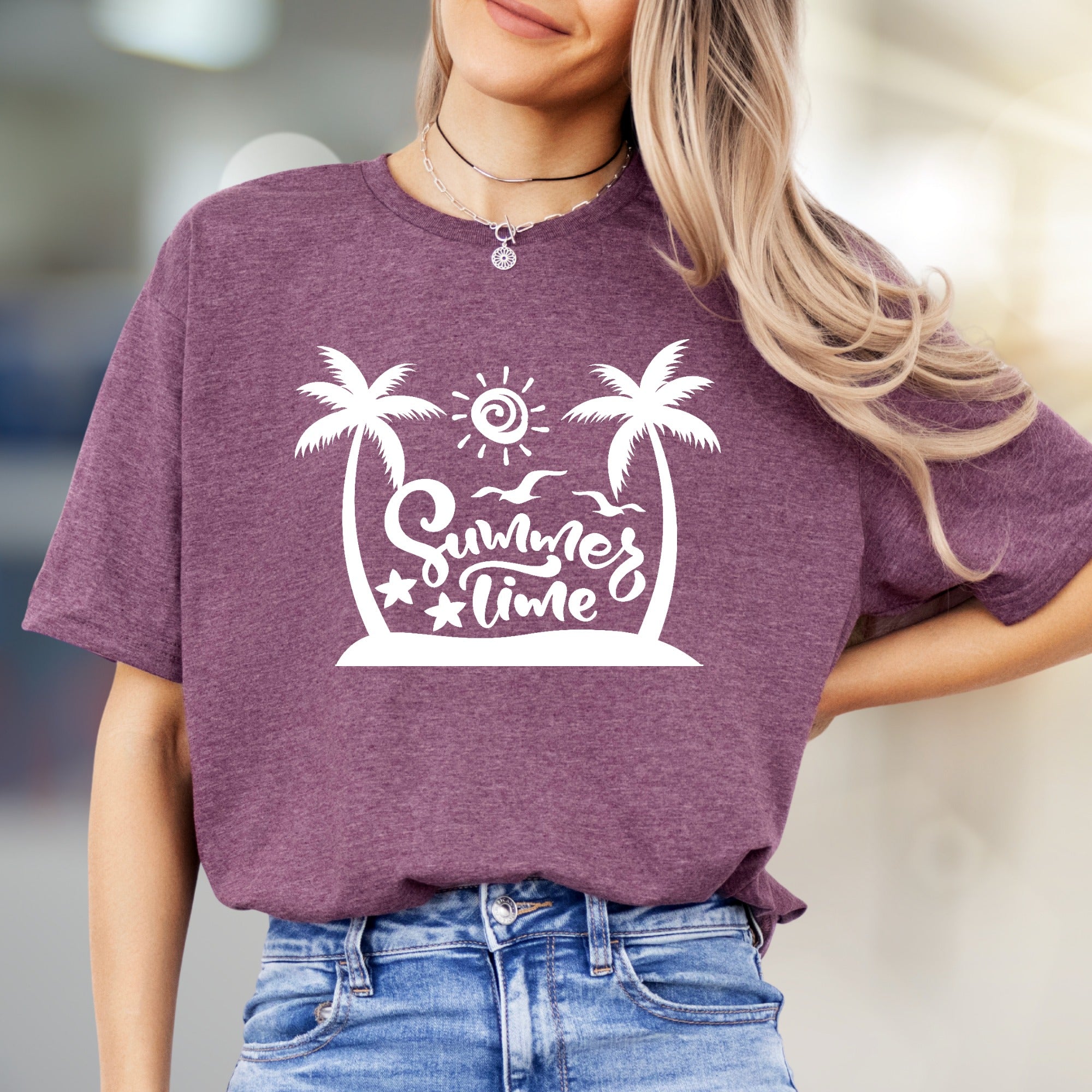 "Summer Time" Tropical Beach Graphic Tee, a Vacation Vibe for Everyone