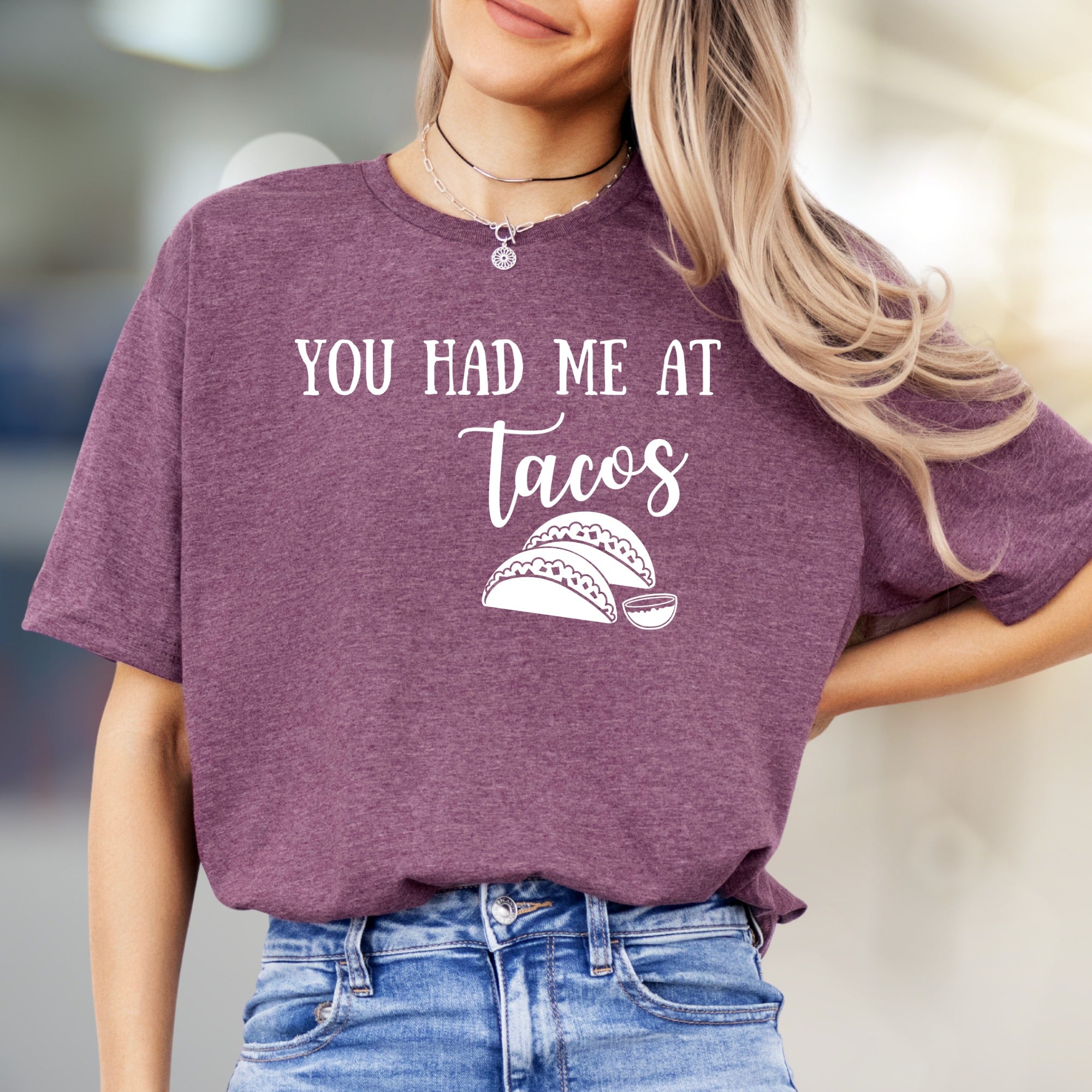 "YOU HAD ME AT Tacos" Foodie Graphic Tee, a Witty Pick for Taco Lovers