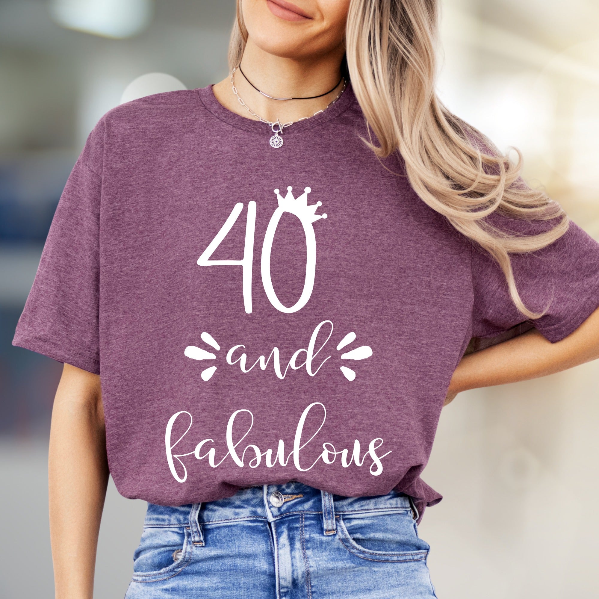 "40 and Fabulous" Birthday Queen Graphic Tee, a Celebrate-It Pick for Her