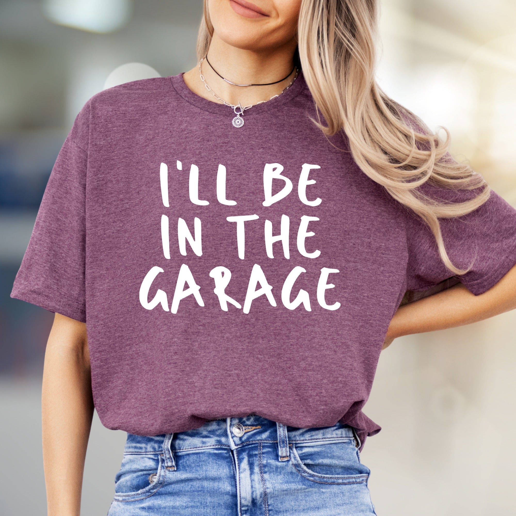 “I'll Be In The Garage” Mechanic Graphic Tee, a Car Enthusiast's Pick for Everyday Wear