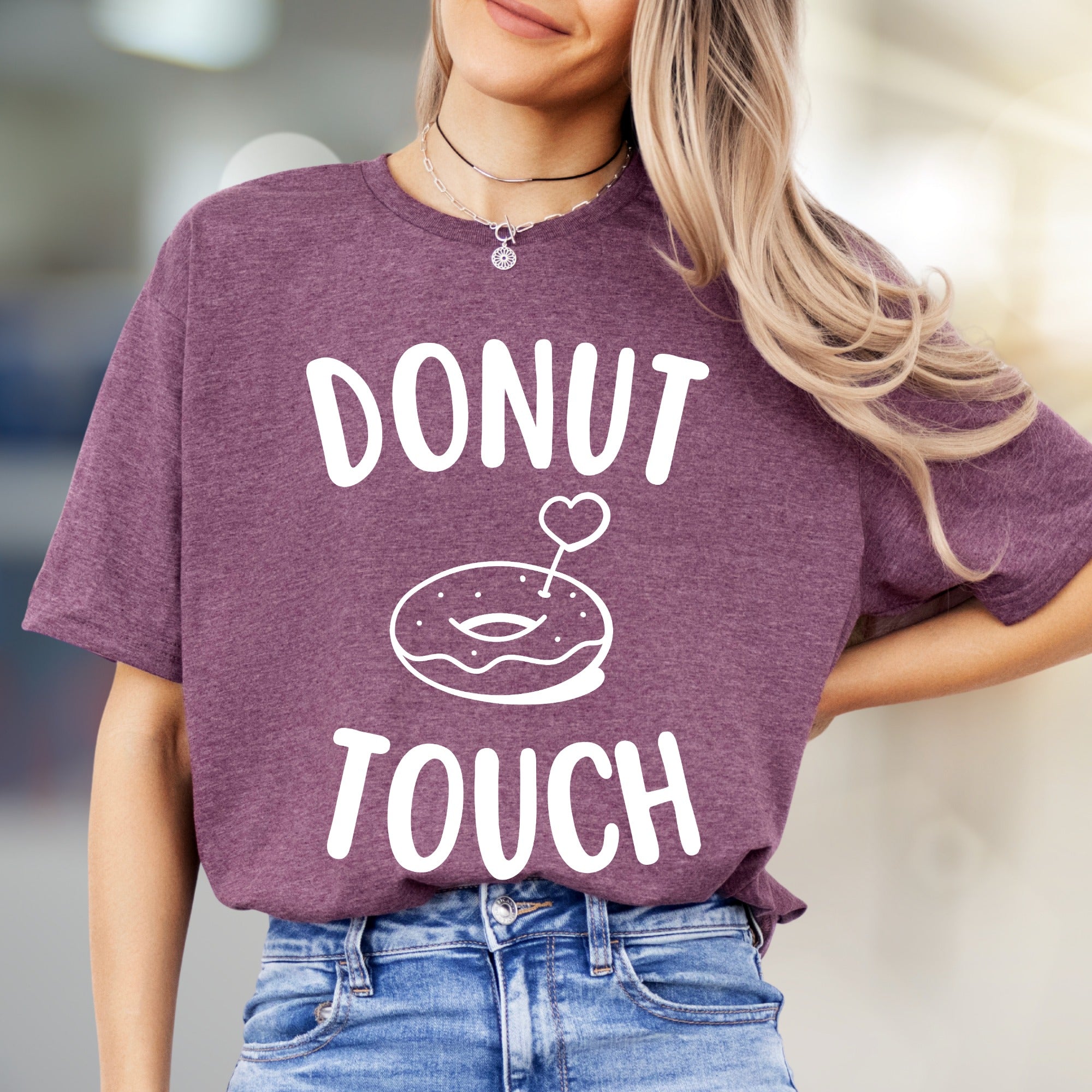 "Donut Touch" Donut Lover Graphic Tee, a Playful Pick for Foodies