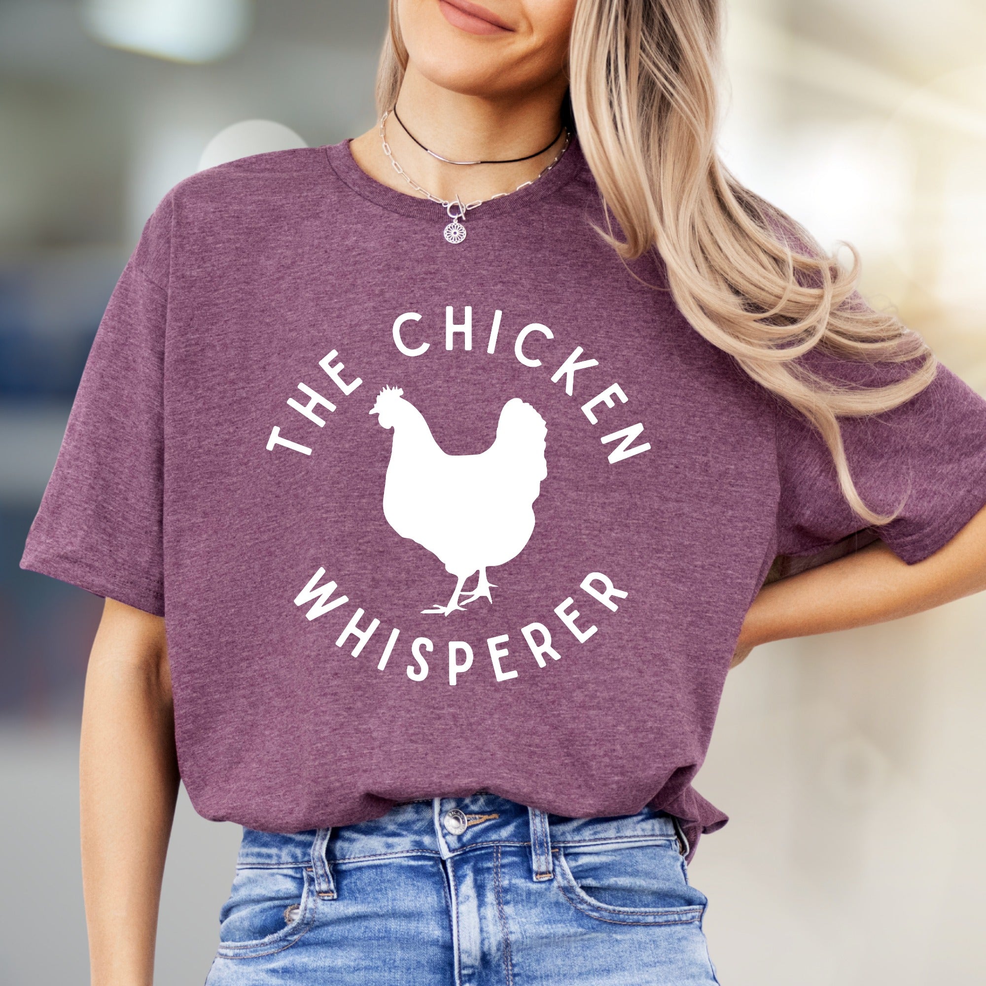 "The Chicken Whisperer" Farm Animal Graphic Tee, A Humorous Pick for Animal Lovers