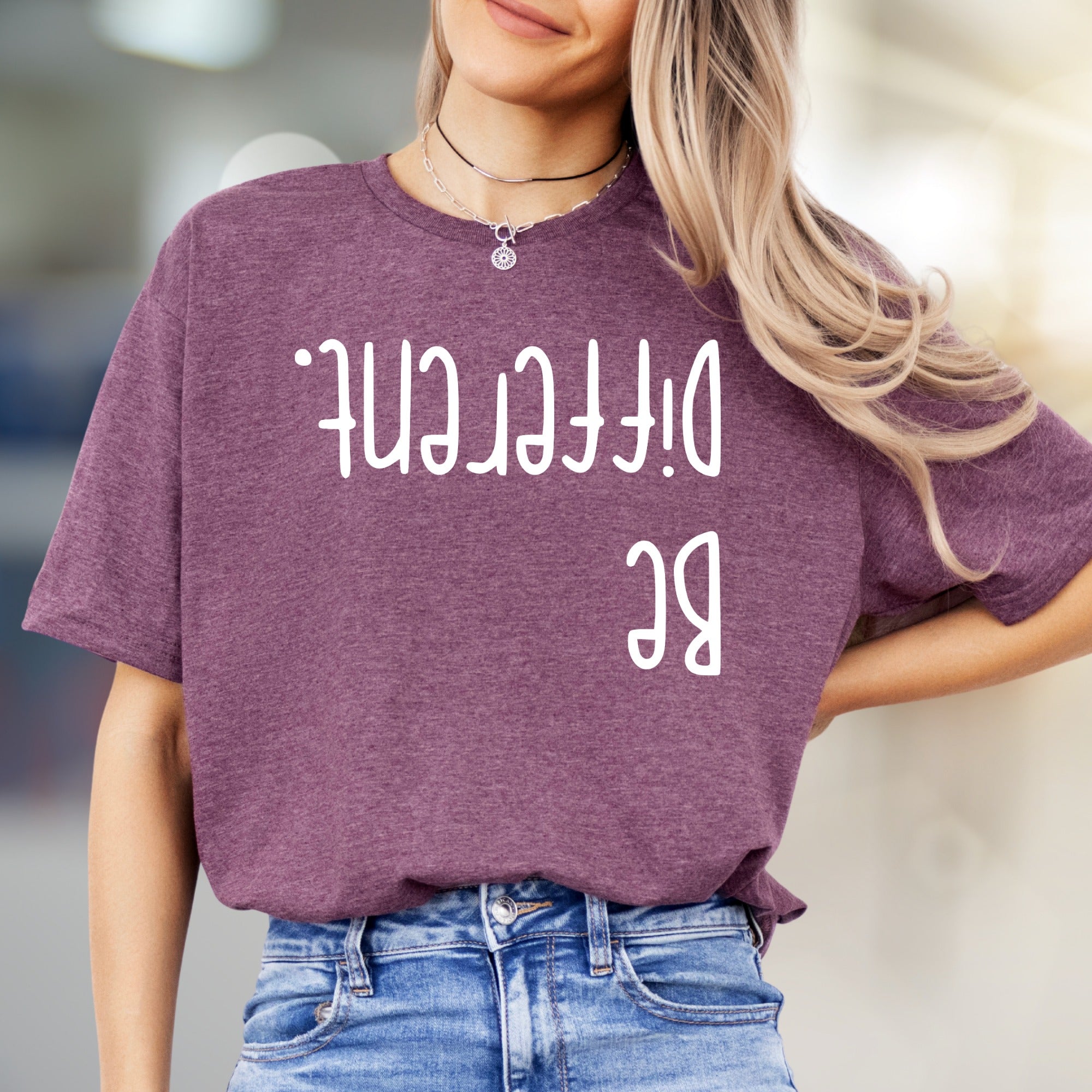 "Be Different." Unique Wordplay Graphic Tee, a Bold Statement Pick for Individuals