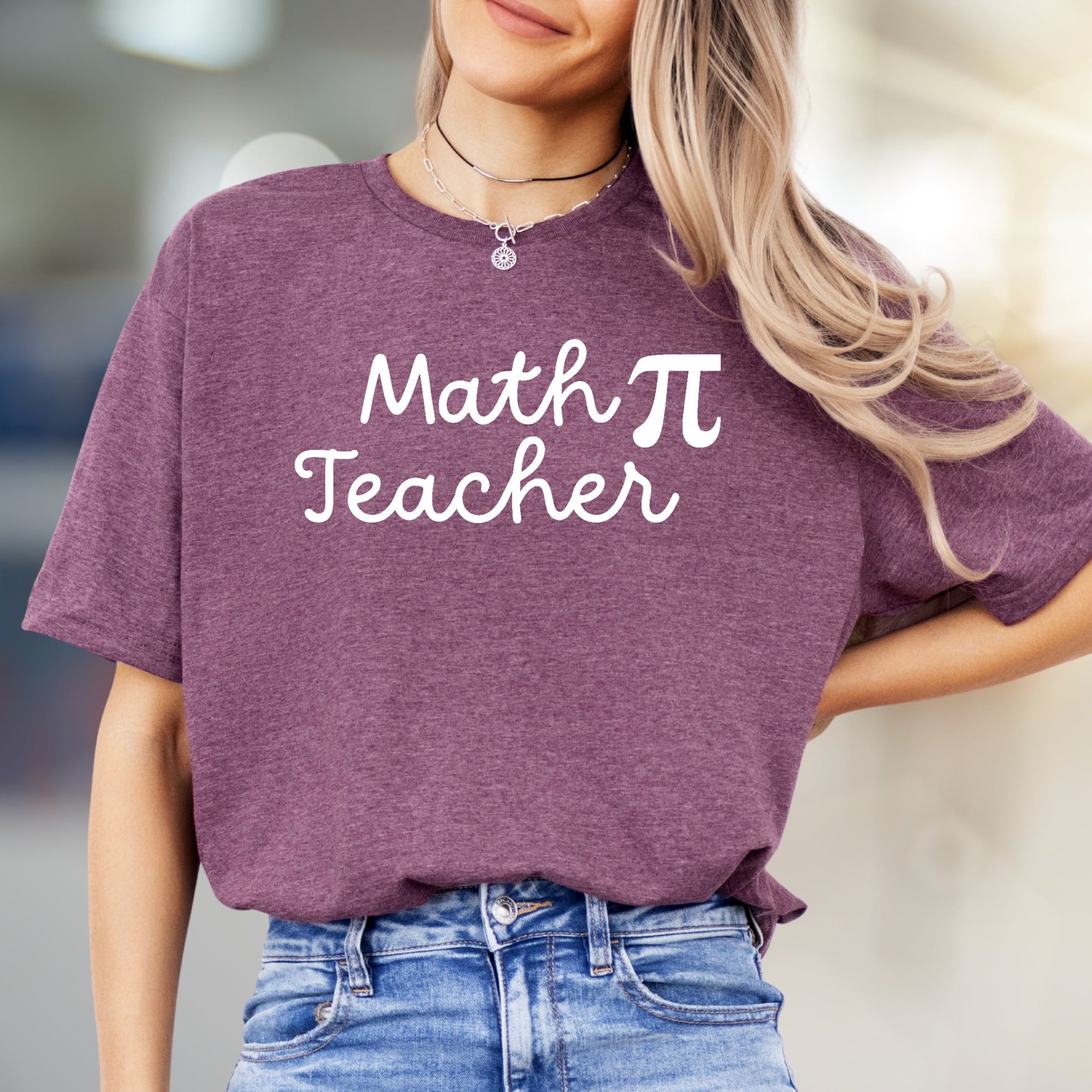 "Math Pi Teacher" Funny Educator Graphic Tee, a Witty School Pick for Teachers