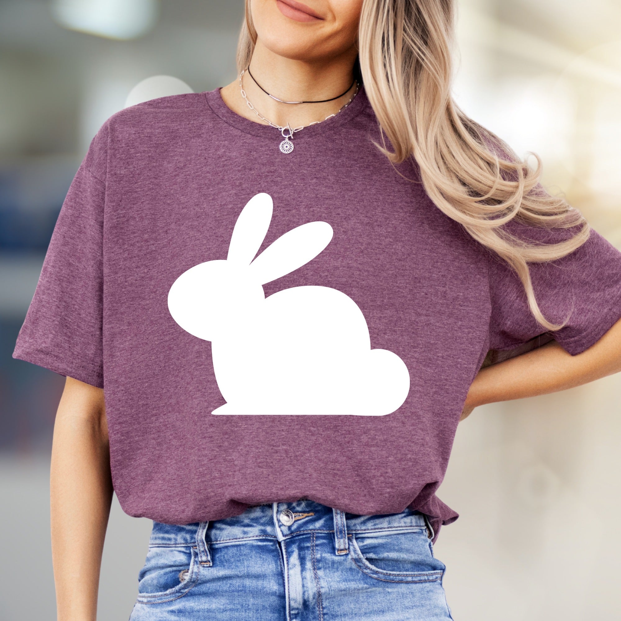 Minimalist Bunny Graphic Tee, a Cute Animal Lover Pick for Everyday Comfort