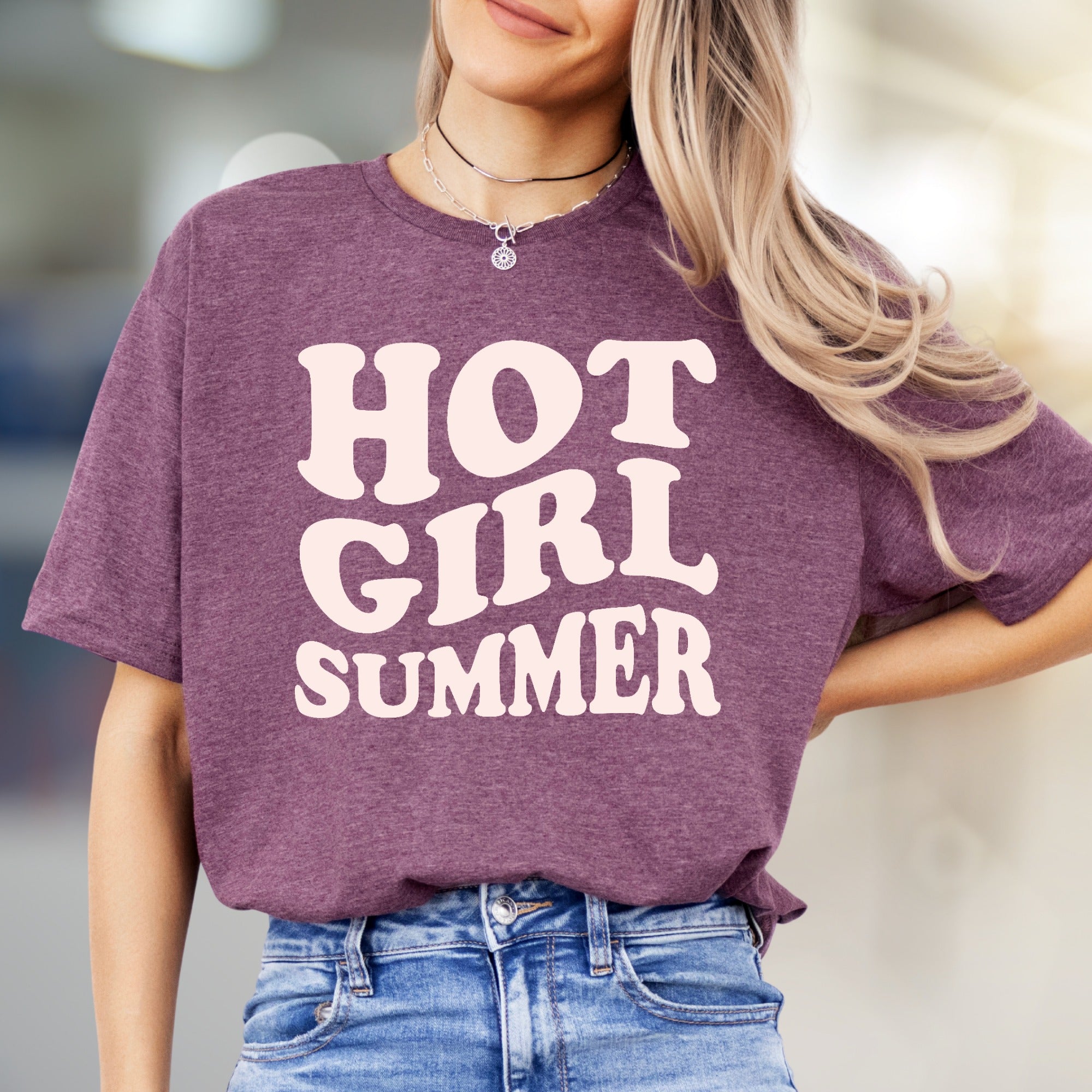 "Hot Girl Summer" Retro Graphic Tee, a Trendy Statement for Summer Lovers