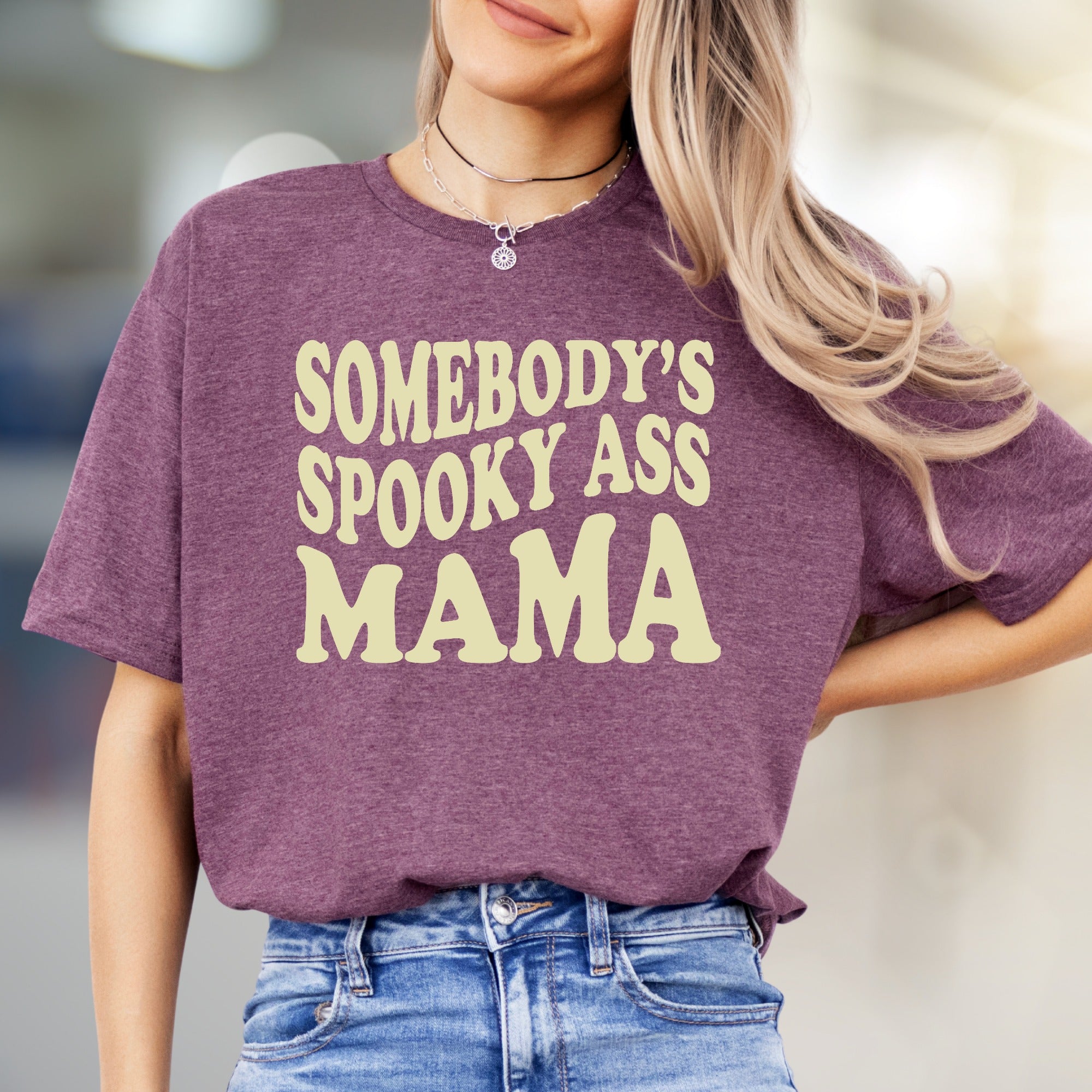 "Somebody's Spooky Ass Mama" Halloween Graphic Tee, a Fun Mama Pick for Casual Wear