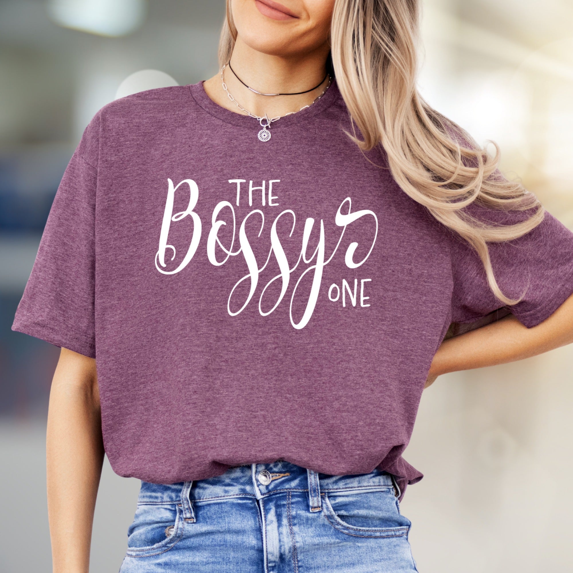 "THE Bossy ONE" Confident Chic Graphic Tee, a Statement Pick for Empowered Individuals