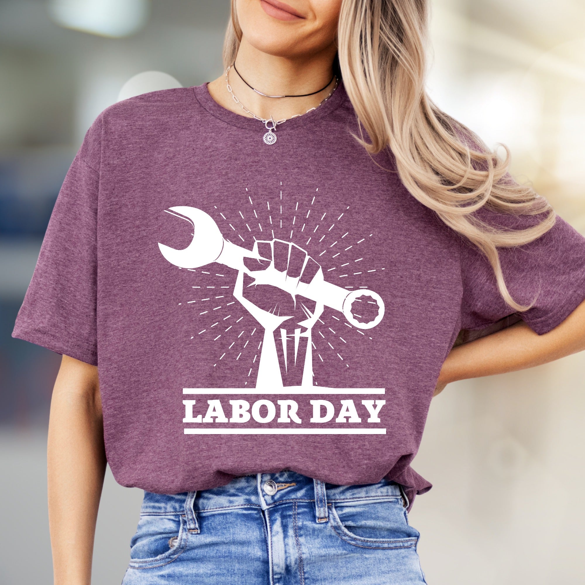 "Labor Day" Empowering Graphic Tee, a Celebration Pick for Hard Workers