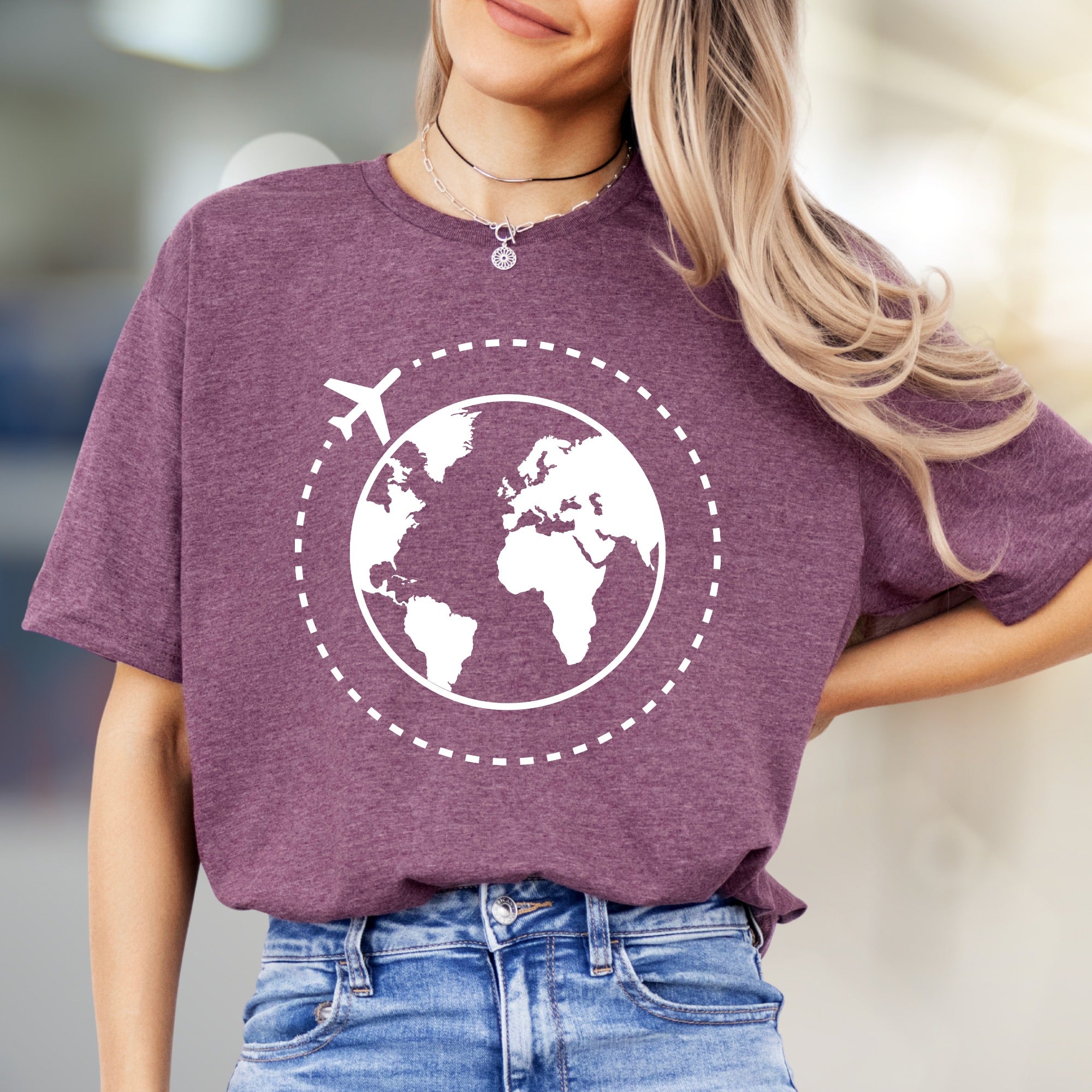 Around the World Travel Graphic Tee, a Wanderlust Pick for Adventurers