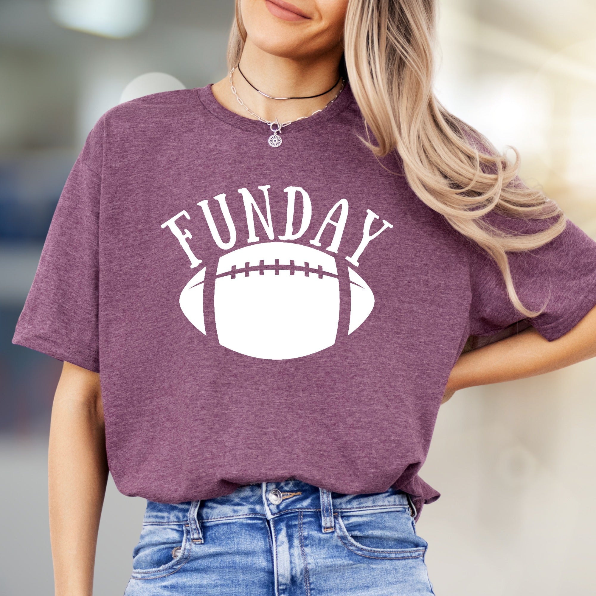 "FUNDAY" Football Graphic Tee, a Game Day Pick for Sports Fans
