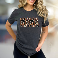 "MAMA" Spooky Floral Graphic Tee, a Retro-Spooky Pick for Halloween Lovers