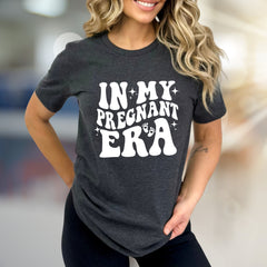 "IN MY PREGNANT ERA" Groovy Graphic Tee, a Mamma-to-Be Pick for Expecting Moms