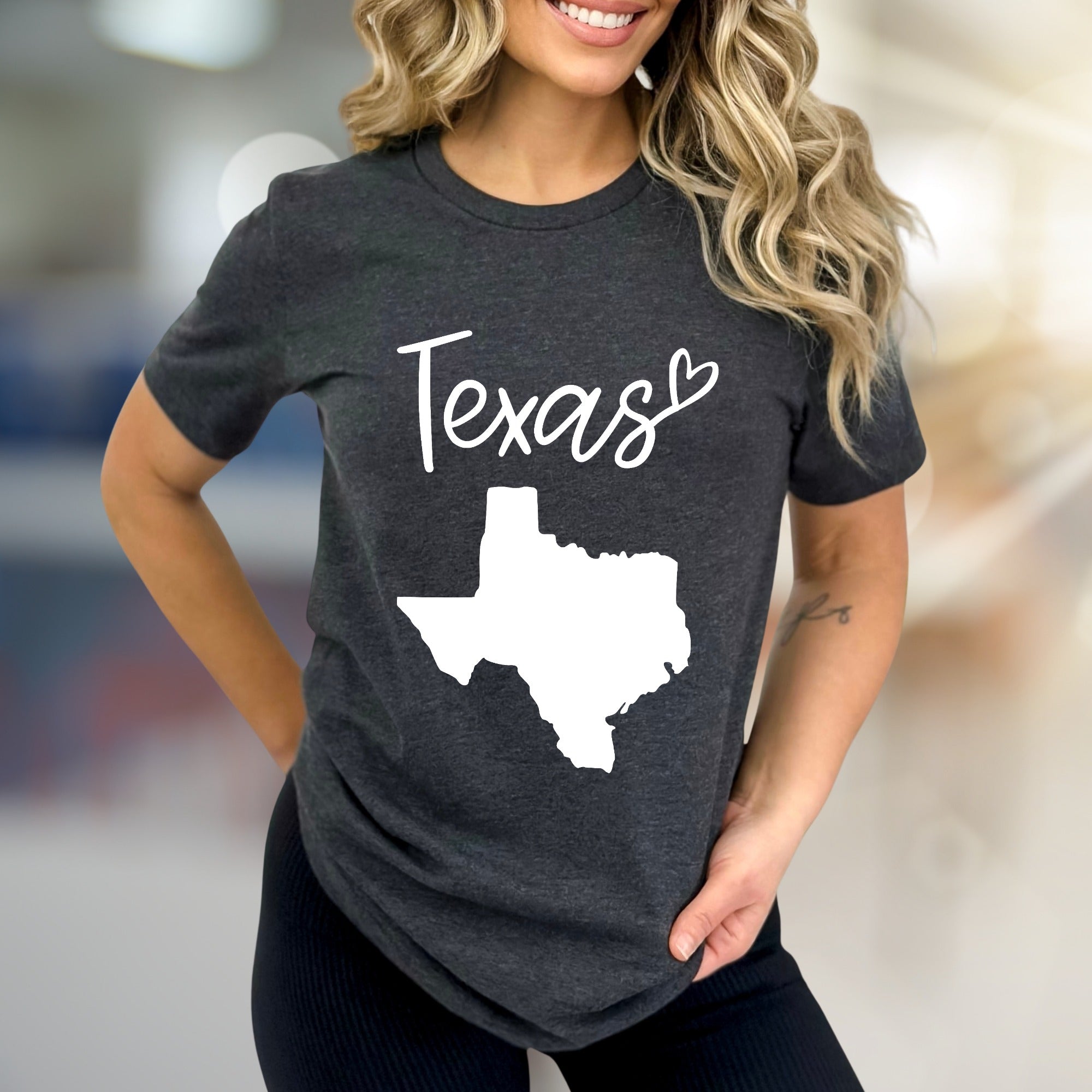 "Texas" State Map Graphic Tee, a Lone Star Lifestyle Pick for Texans