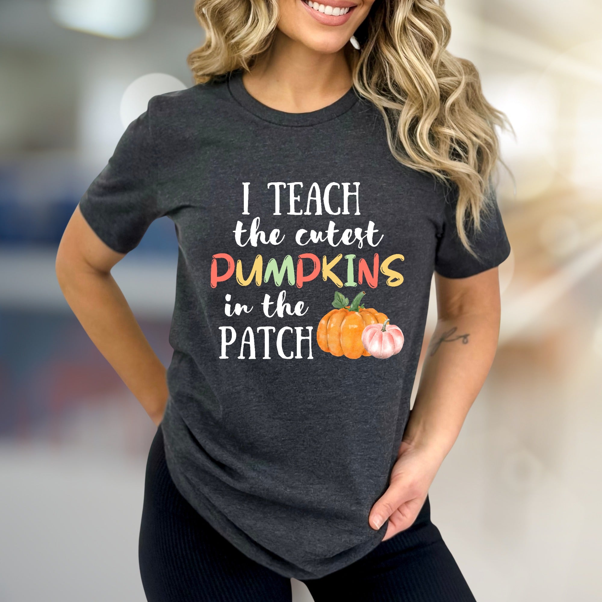 "I Teach the Cutest Pumpkins in the Patch" Fall Teacher Graphic Tee, a Educator Appreciation Pick for Teachers