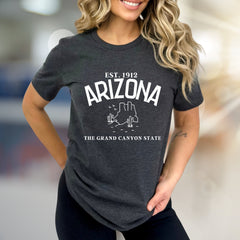 "EST. 1912 ARIZONA" State Pride Graphic Tee, a Desert Vibe Pick for Travelers