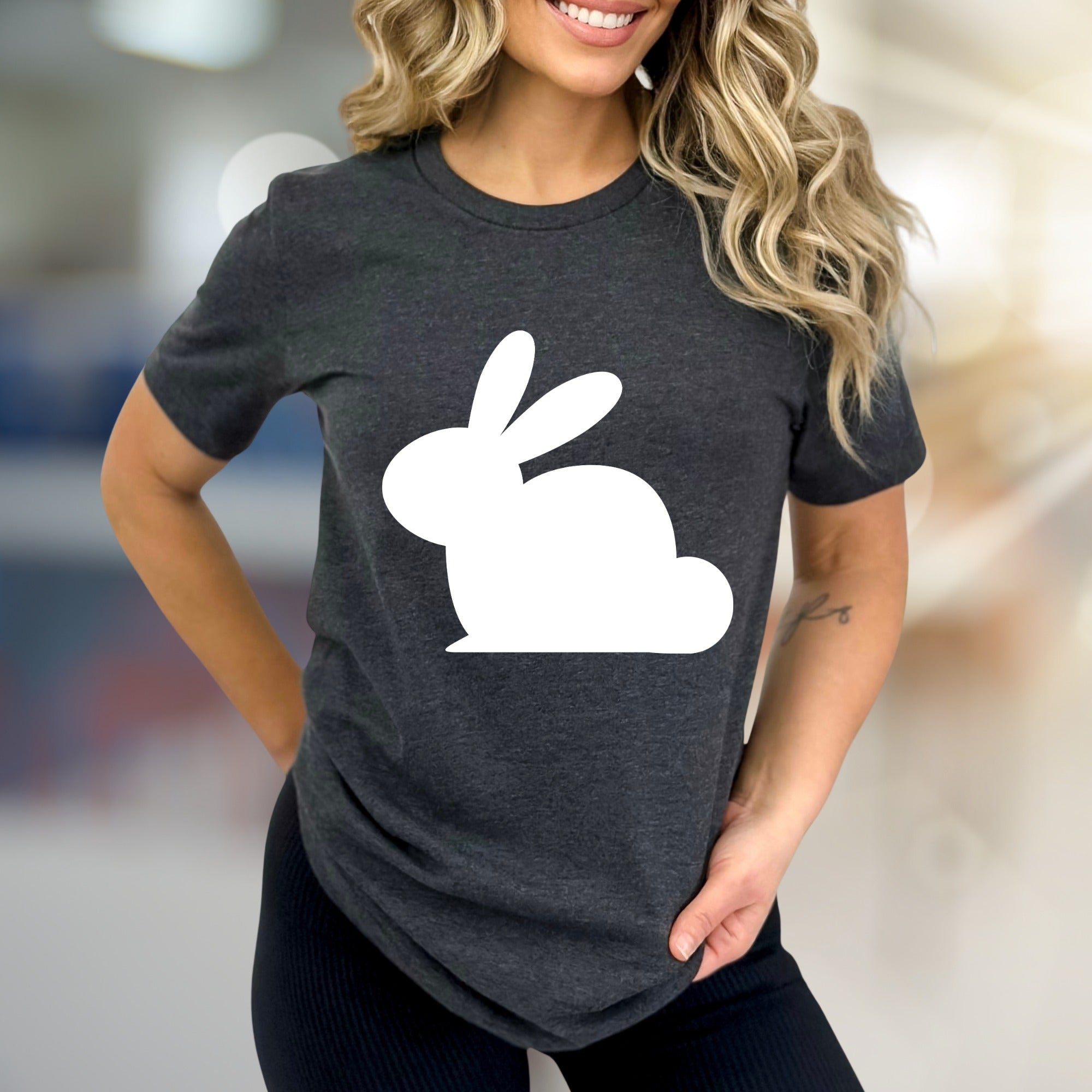 Minimalist Bunny Graphic Tee, a Cute Animal Lover Pick for Everyday Comfort
