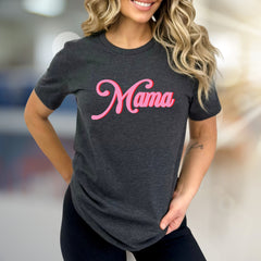 "Mama" Retro Graphic Tee, a Wavy Script Pick for Modern Moms
