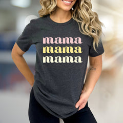 "Mama Mama Mama" Retro Graphic Tee, a Heartfelt Pick for Moms